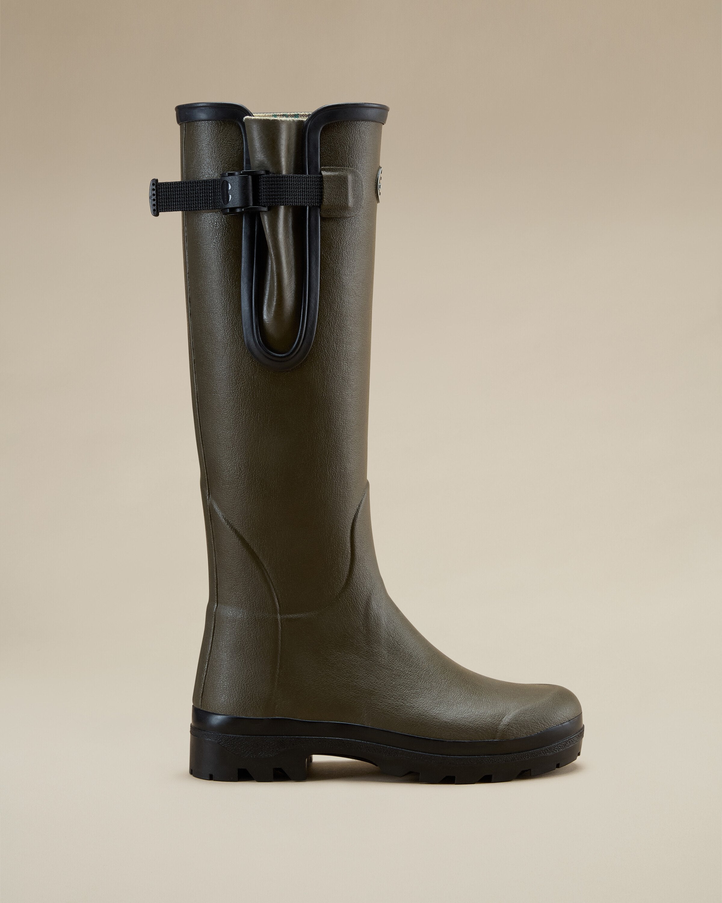Women's Vierzon Jersey Lined Wellington Boot - Chameau Green