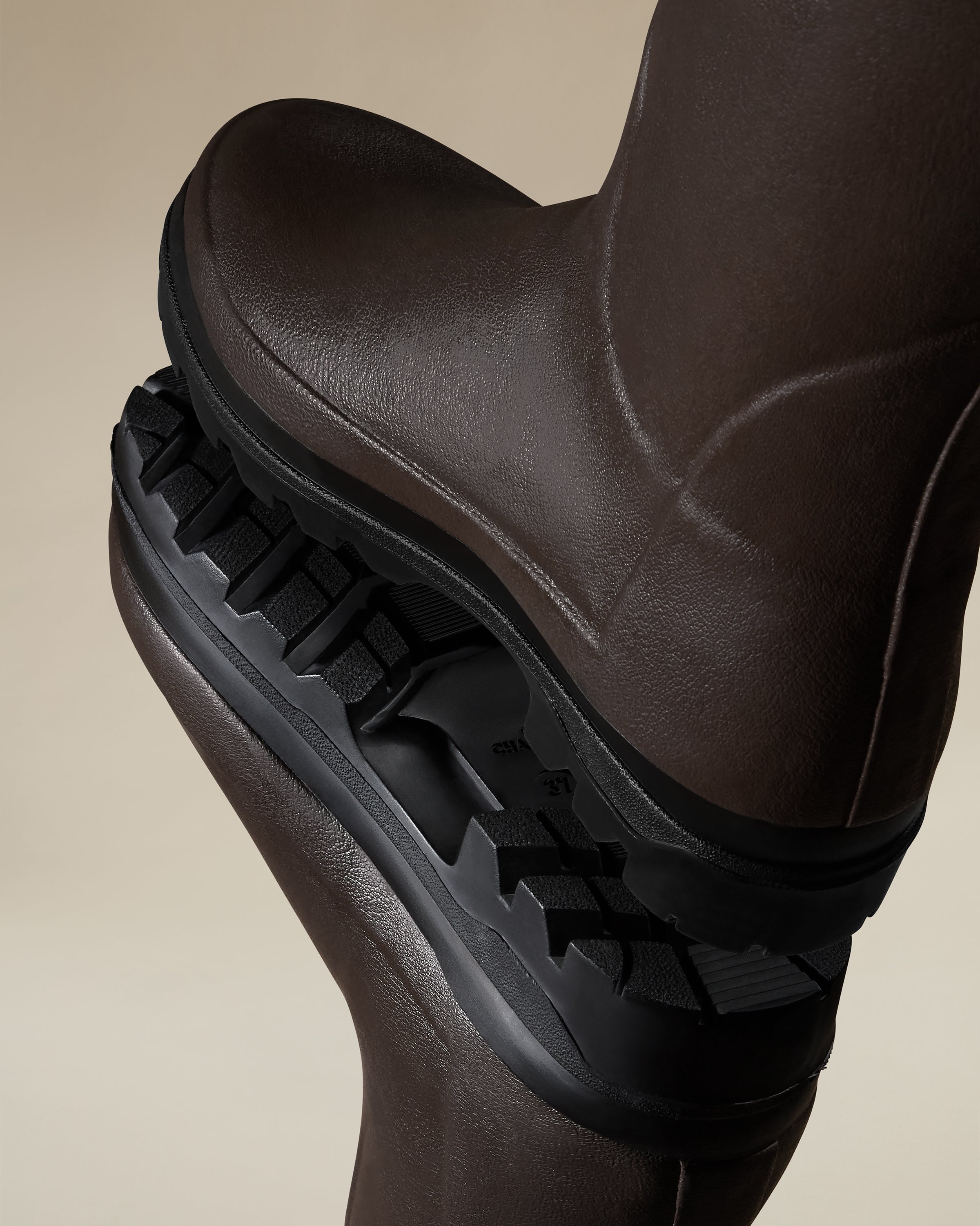 Bottes Vierzonord pour femmes doublées néoprène - Marron foncé