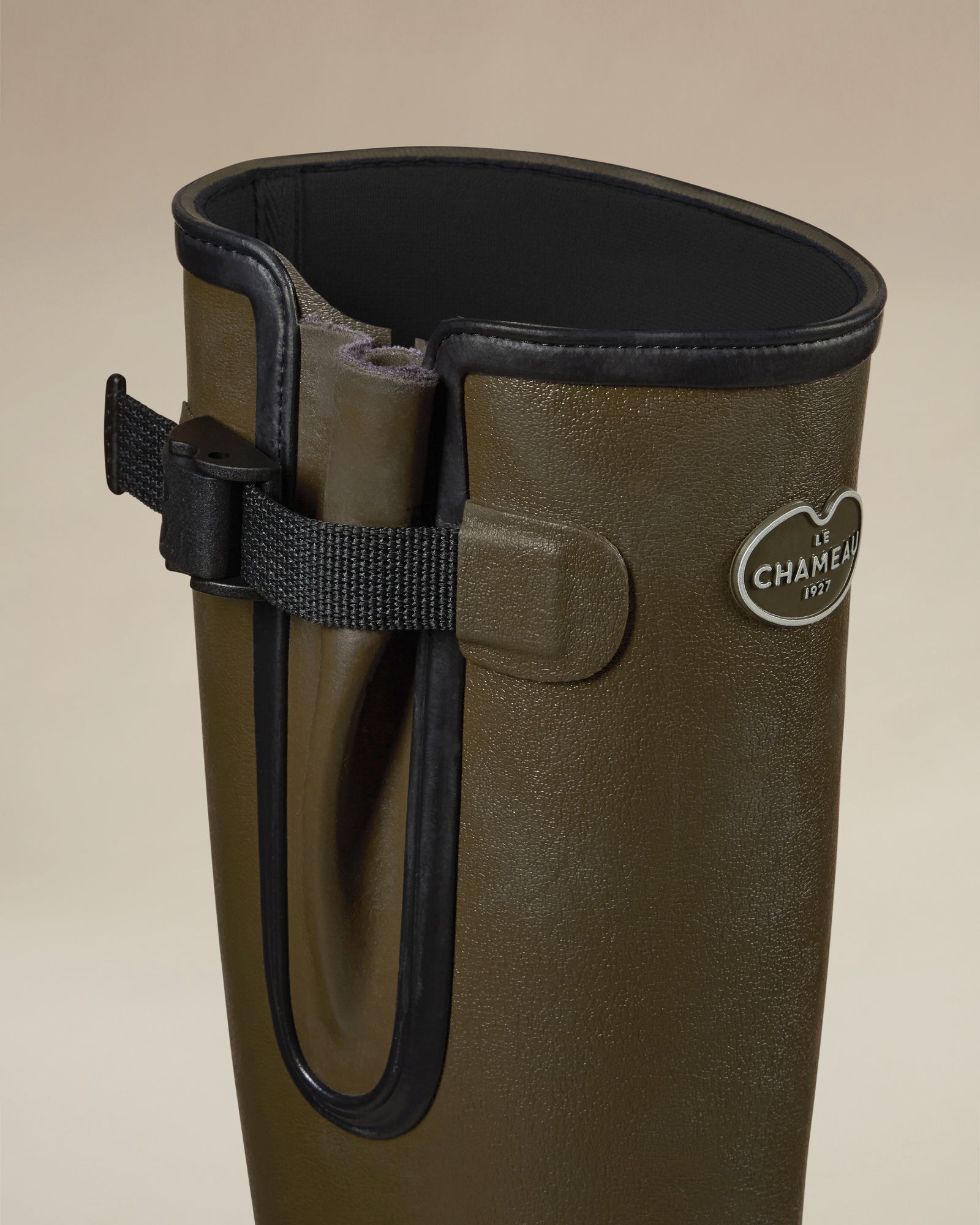 Women's Vierzonord Neoprene Lined Wellington Boot - Chameau Green