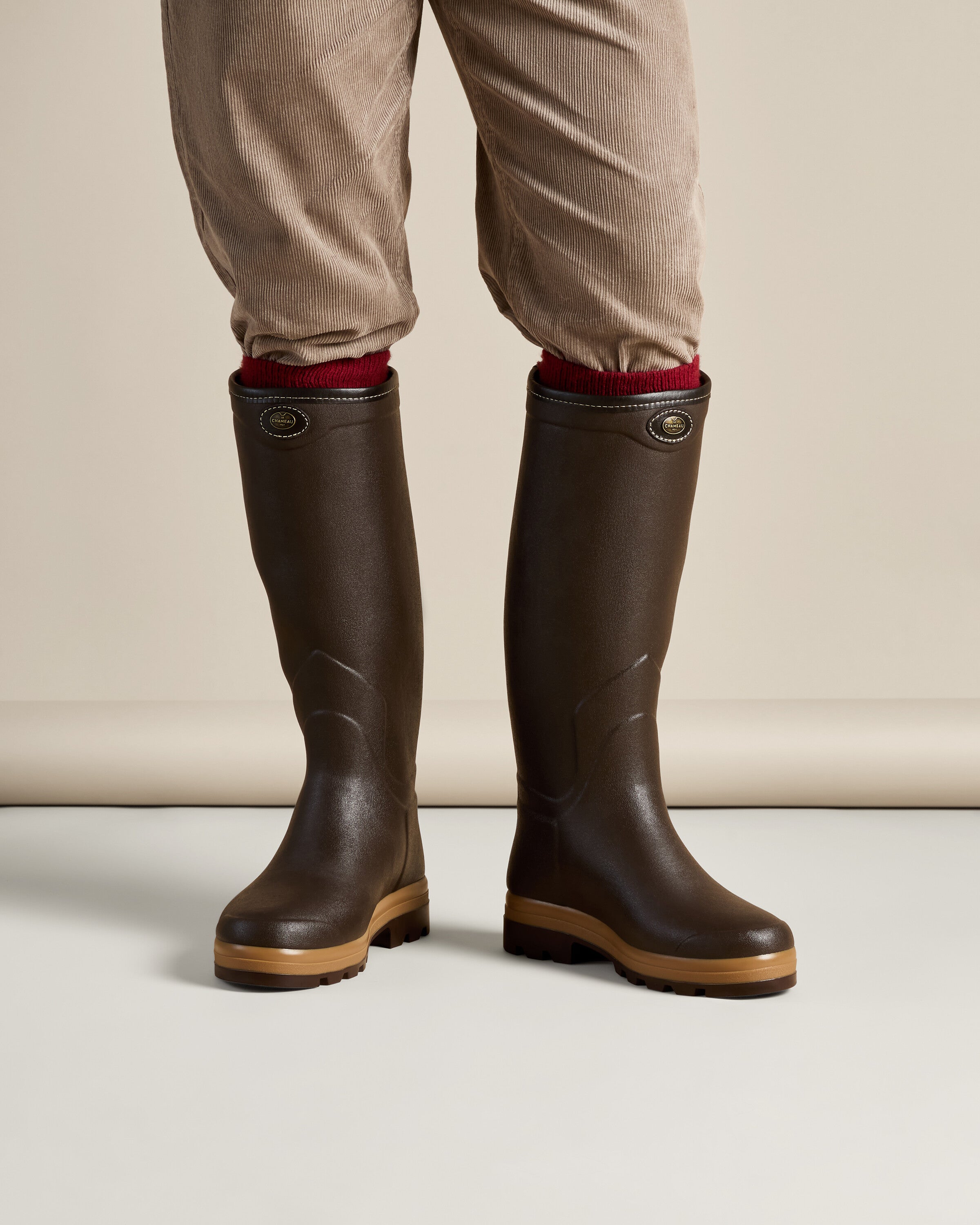 Bottes Saint Hubert Héritage pour hommes doublées cuir - Marron foncé
