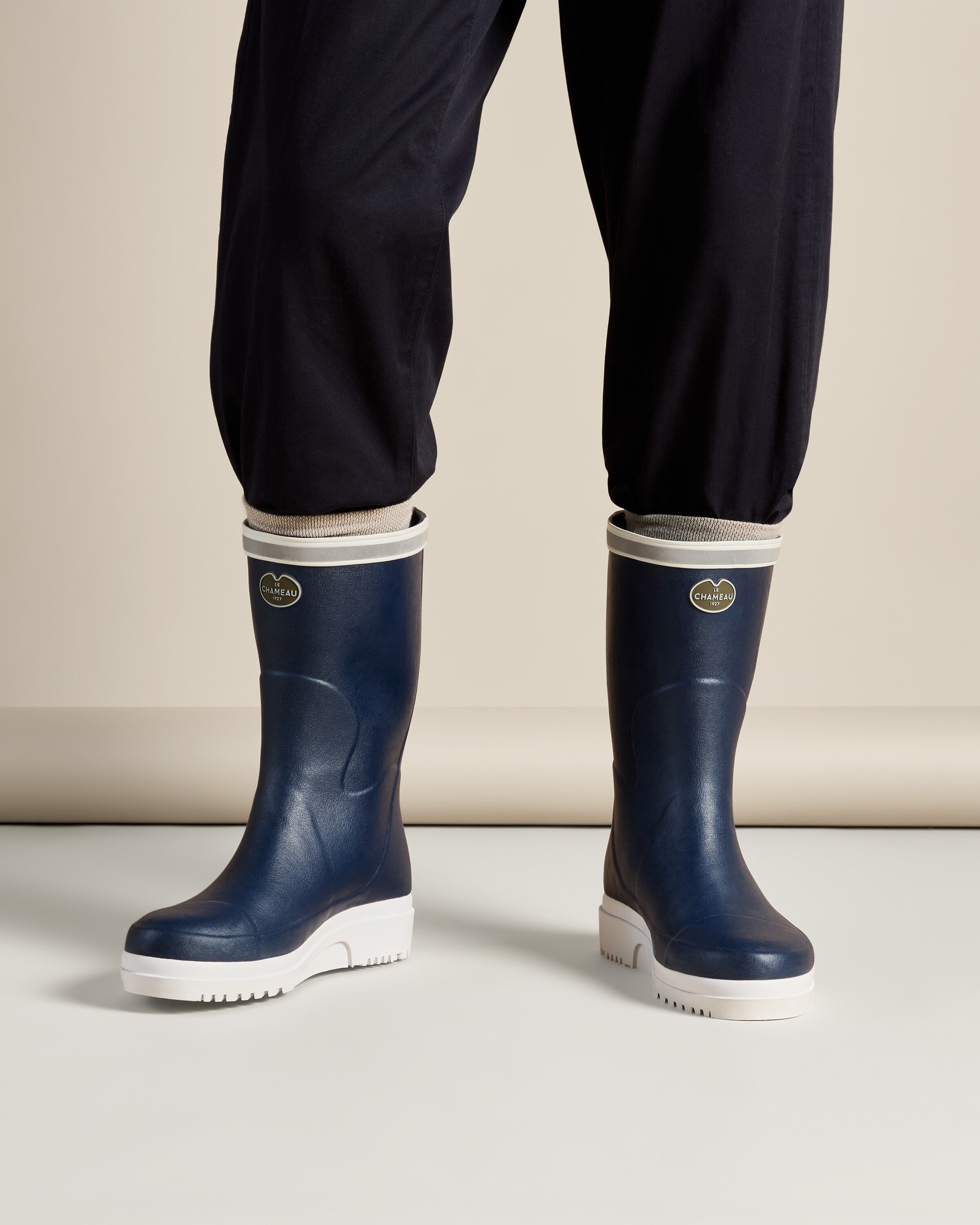 Marine Evo Herren-Gummistiefel mit Pontifutter- Kurzmodell - Marine