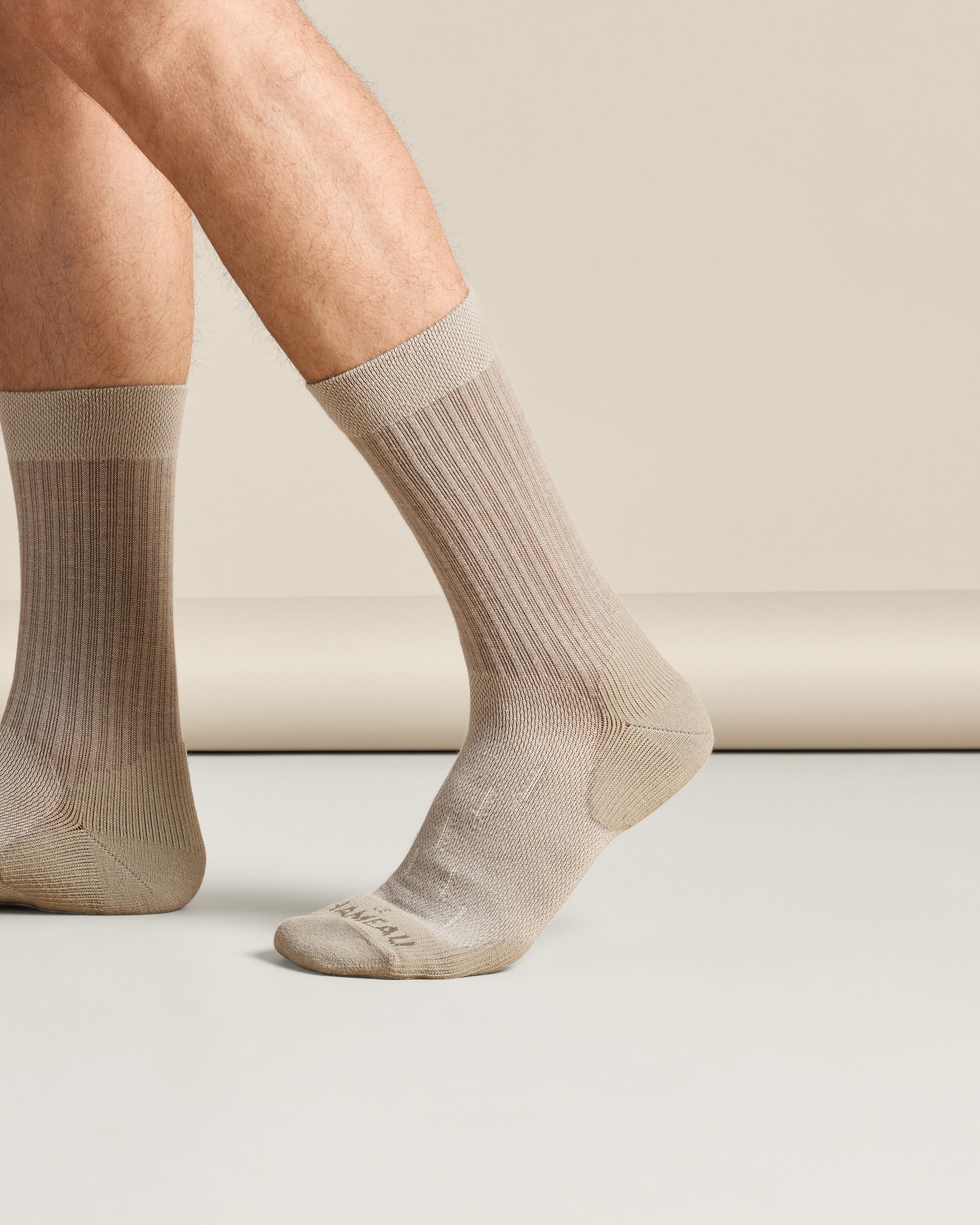 Country Cross Socks - Oatmeal