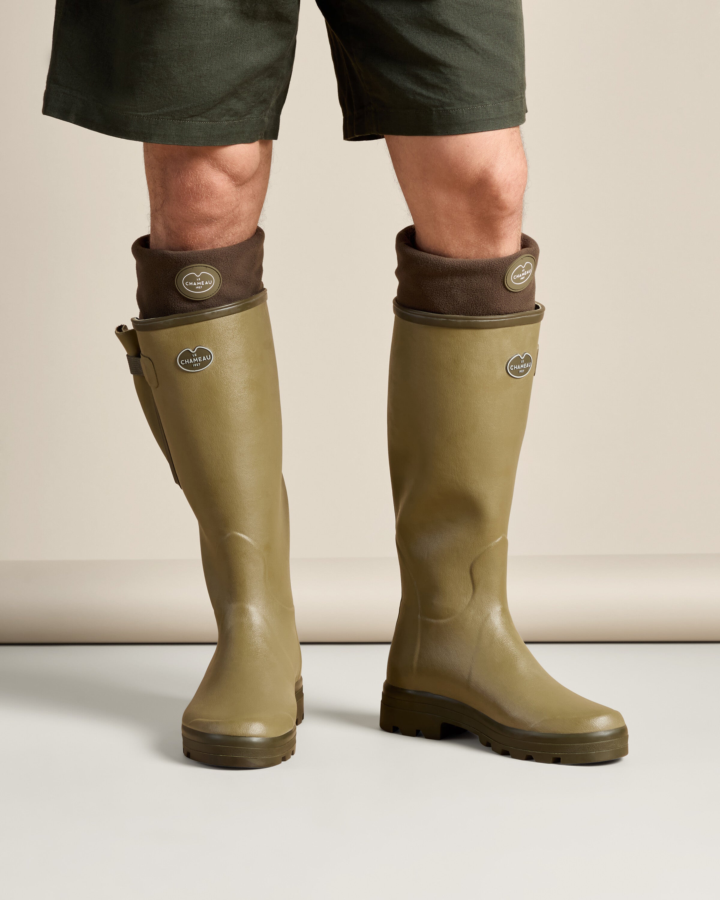Fleece Boot Liners - Chameau Green