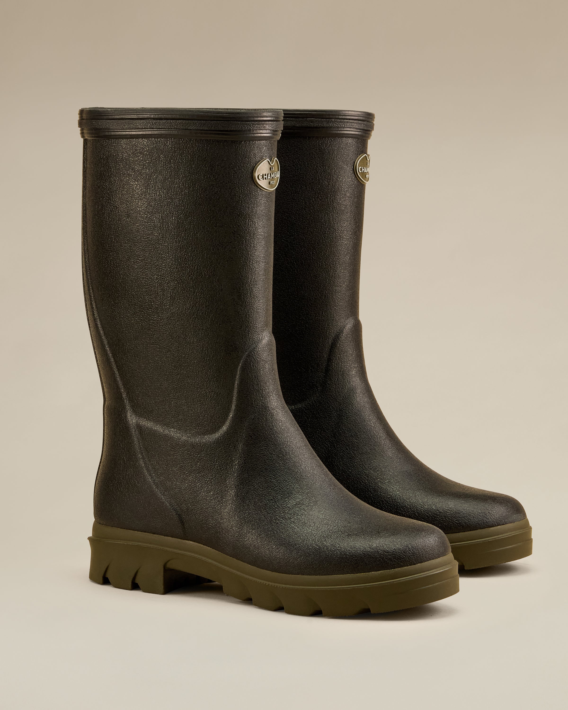 Children's Petite Aventure Jersey Lined Wellington Boot - Black