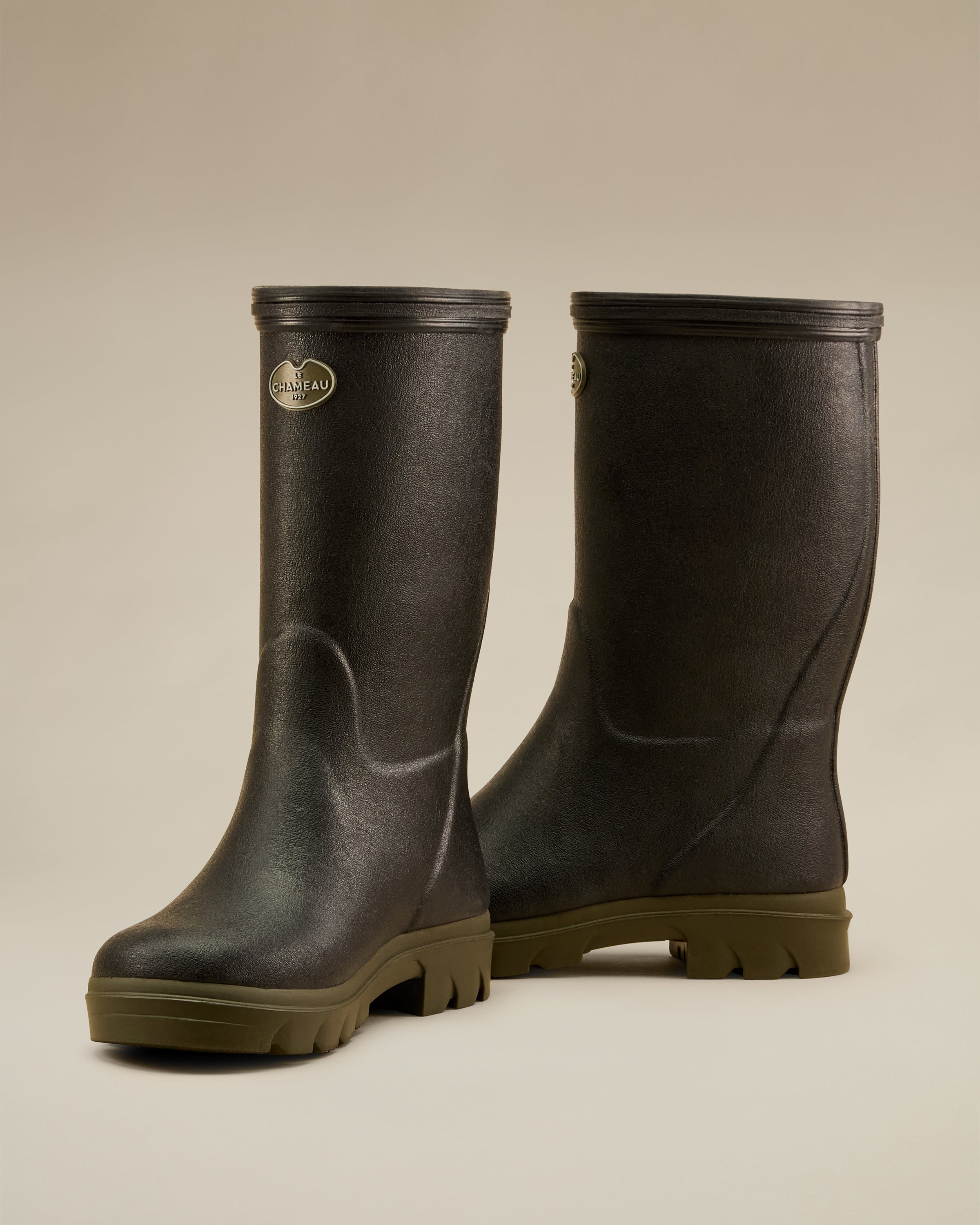 Children's Petite Aventure Jersey Lined Wellington Boot - Black