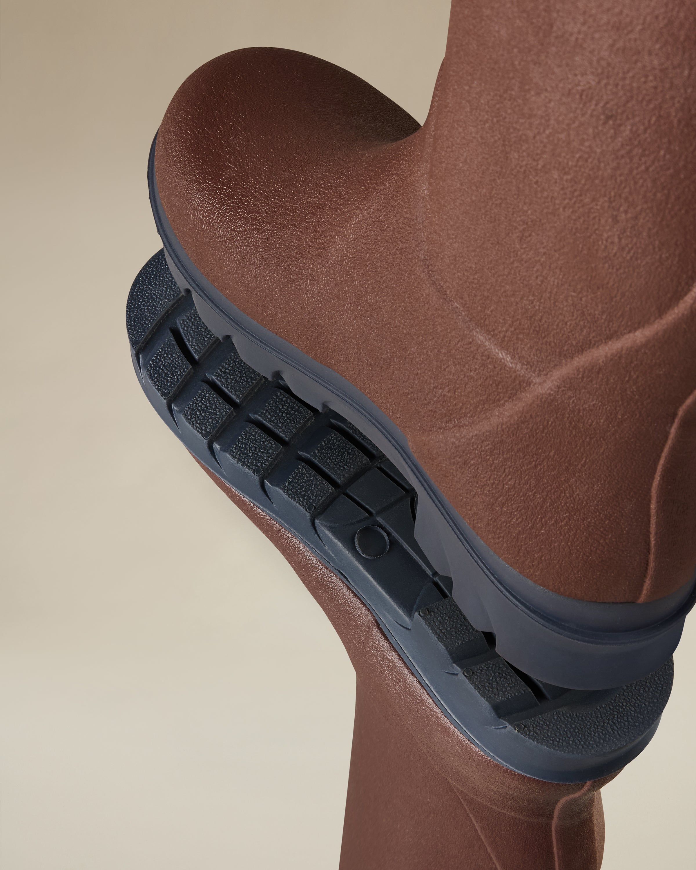 Children's Petite Aventure Jersey Lined Wellington Boot - Brown