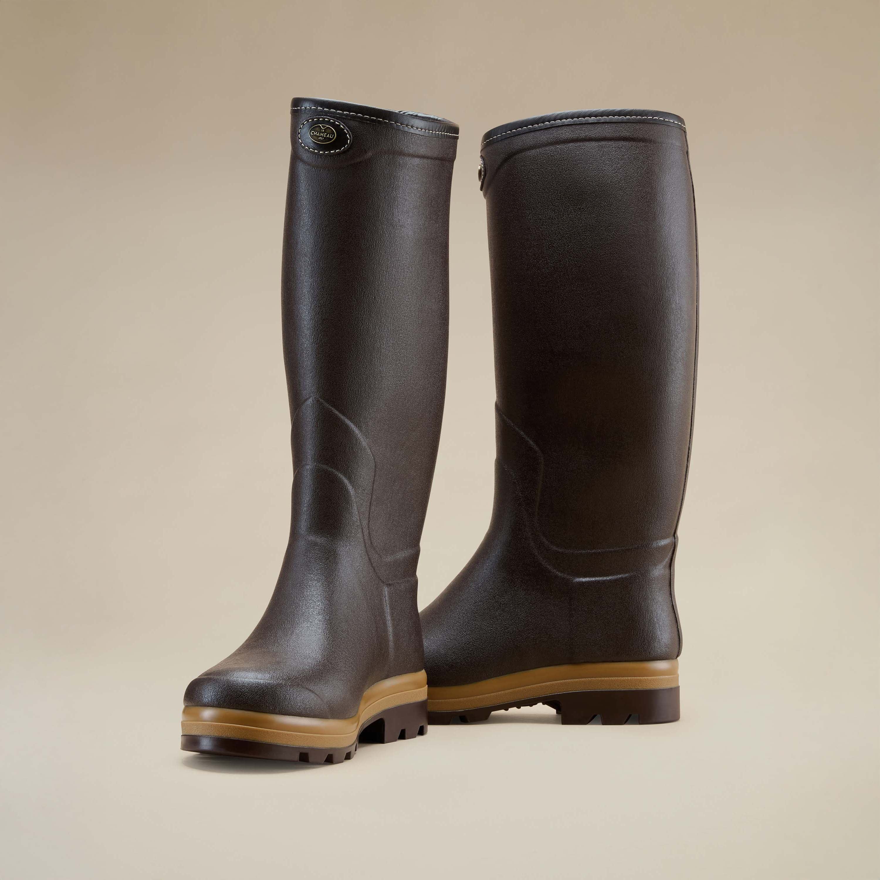 Bottes Saint Hubert Héritage pour hommes doublées cuir - Marron foncé