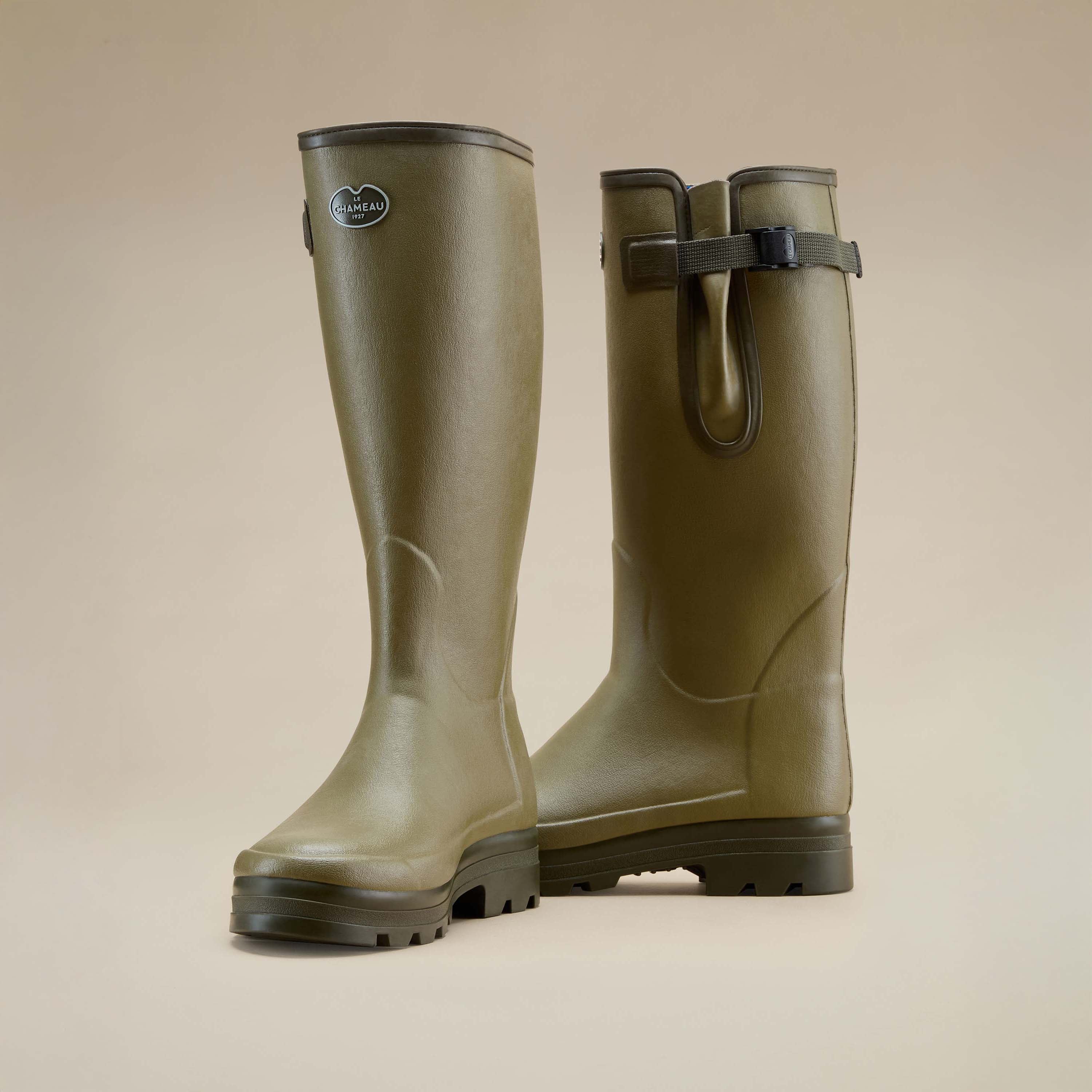 Men's Vierzonord XL Neoprene Lined Wellington Boot - Iconic Green