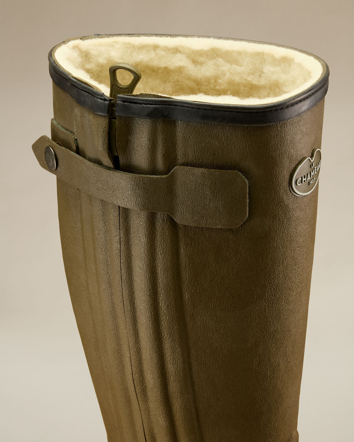 Bottes Chasseur pour hommes doublées laine - Vert Chameau