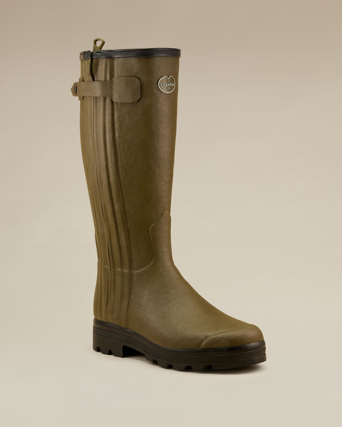 Men's Chasseur Wool Lined Wellington Boot - Chameau Green