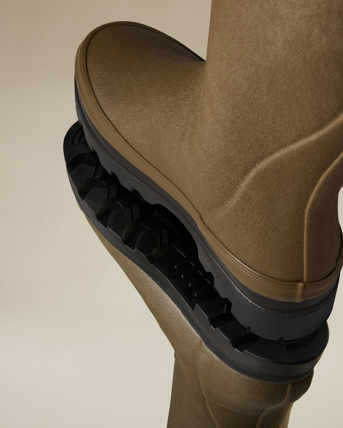 Men's Chasseur Wool Lined Wellington Boot - Chameau Green
