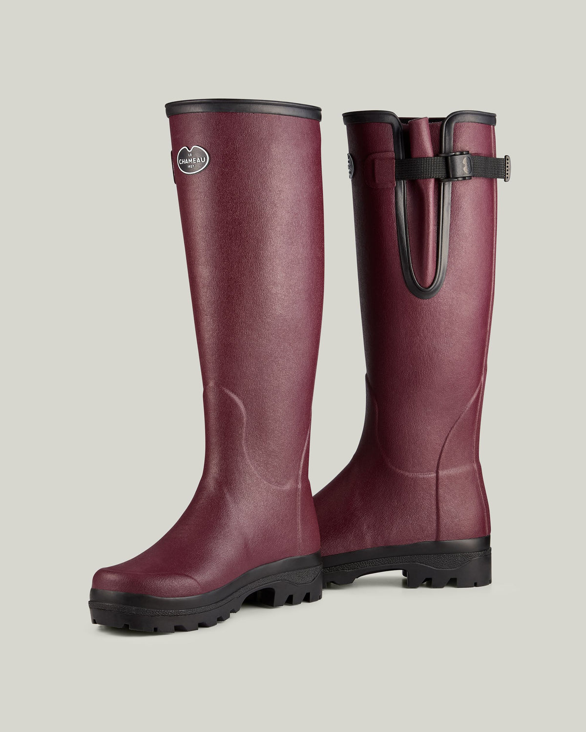 Women's Vierzon Jersey Lined Wellington Boot - Oxblood