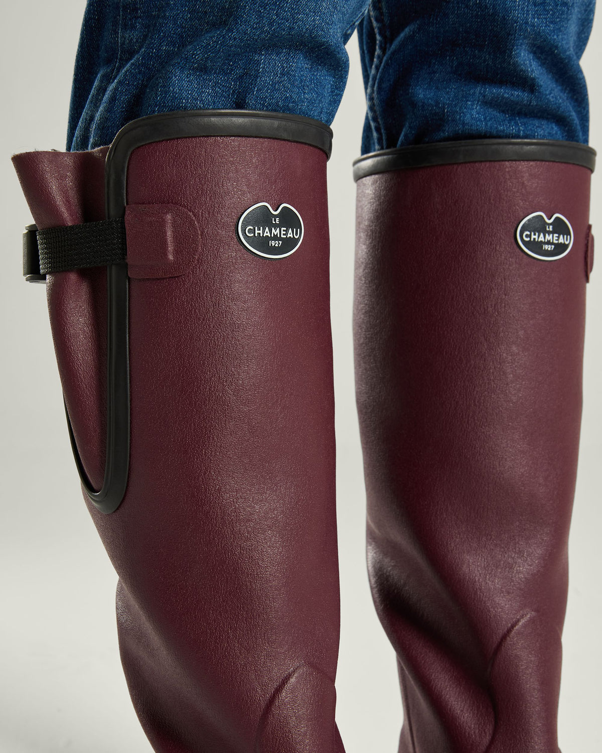 Women's Vierzon Jersey Lined Wellington Boot - Oxblood