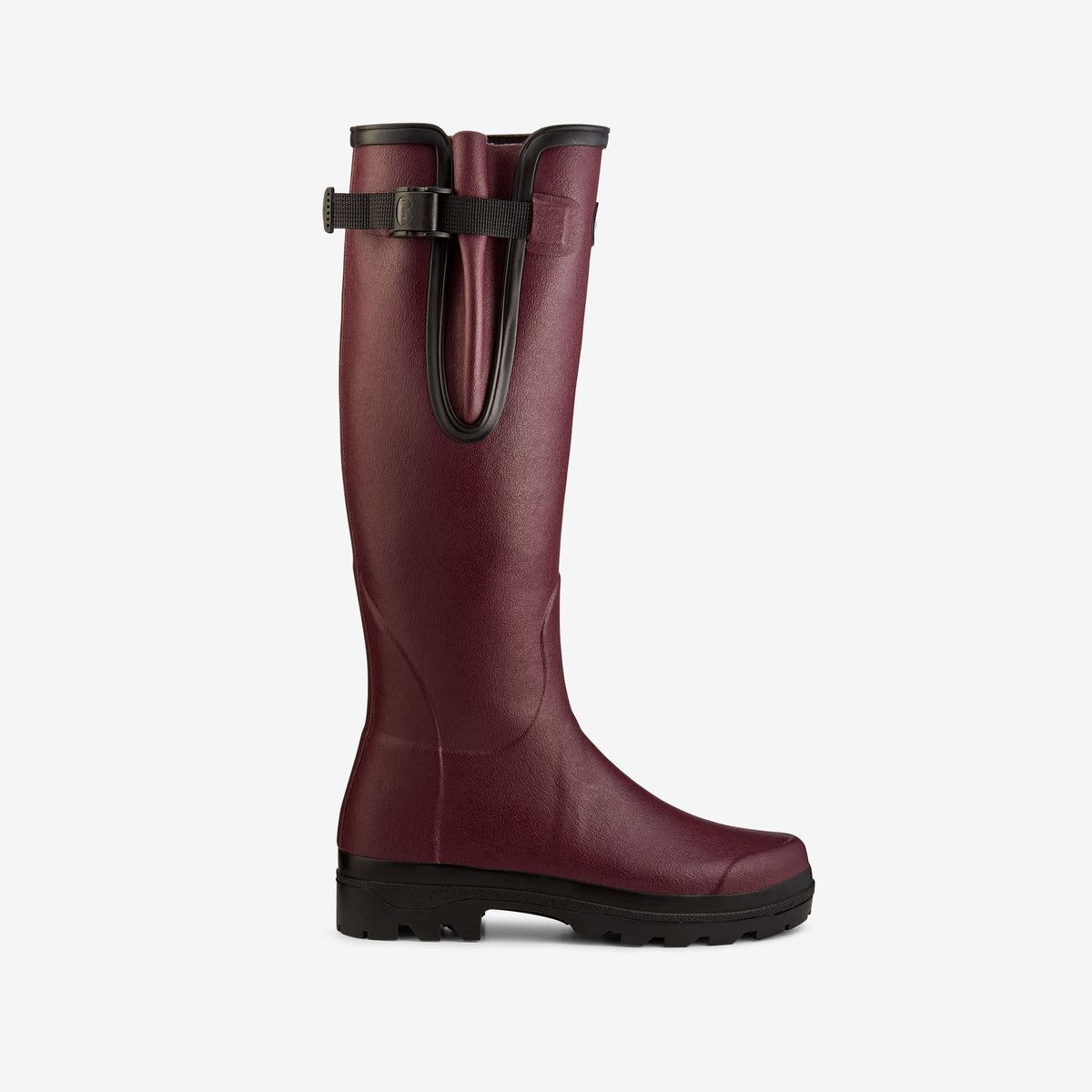 Women's Vierzon Jersey Lined Wellington Boot - Oxblood