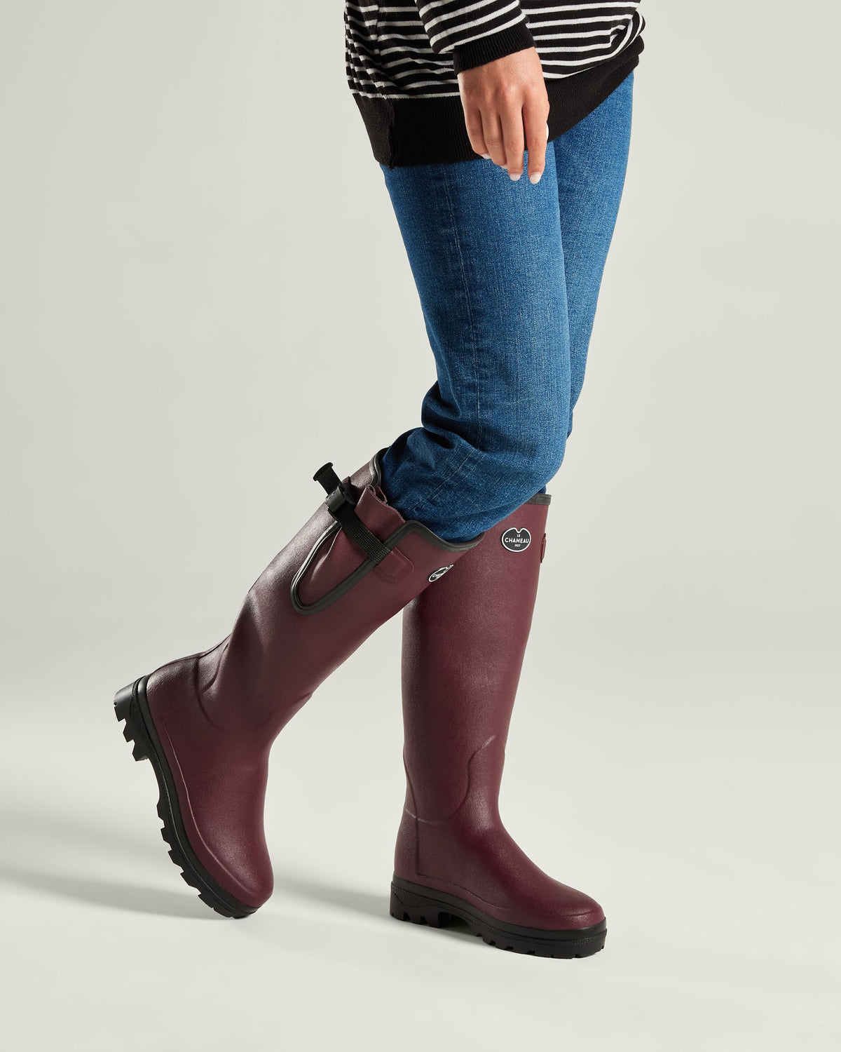 Women's Vierzonord Neoprene Lined Wellington Boot - Oxblood