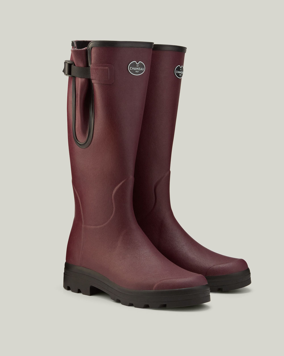 Men's Vierzon Jersey Lined Wellington Boot - Oxblood