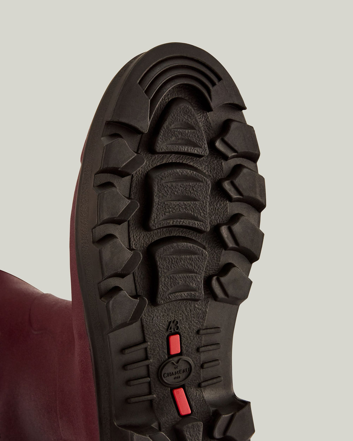 Men's Vierzon Jersey Lined Wellington Boot - Oxblood