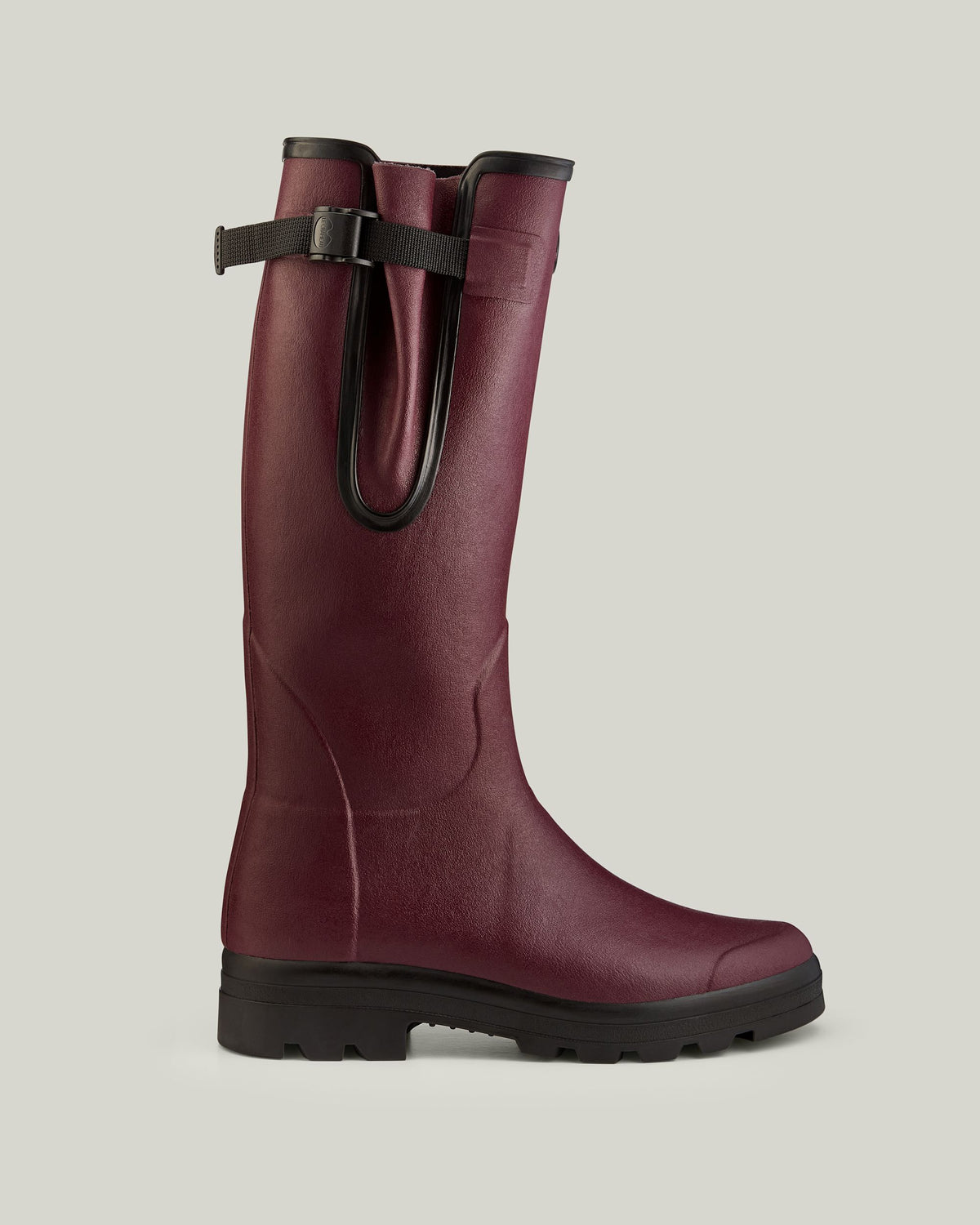 Men's Vierzon Jersey Lined Wellington Boot - Oxblood
