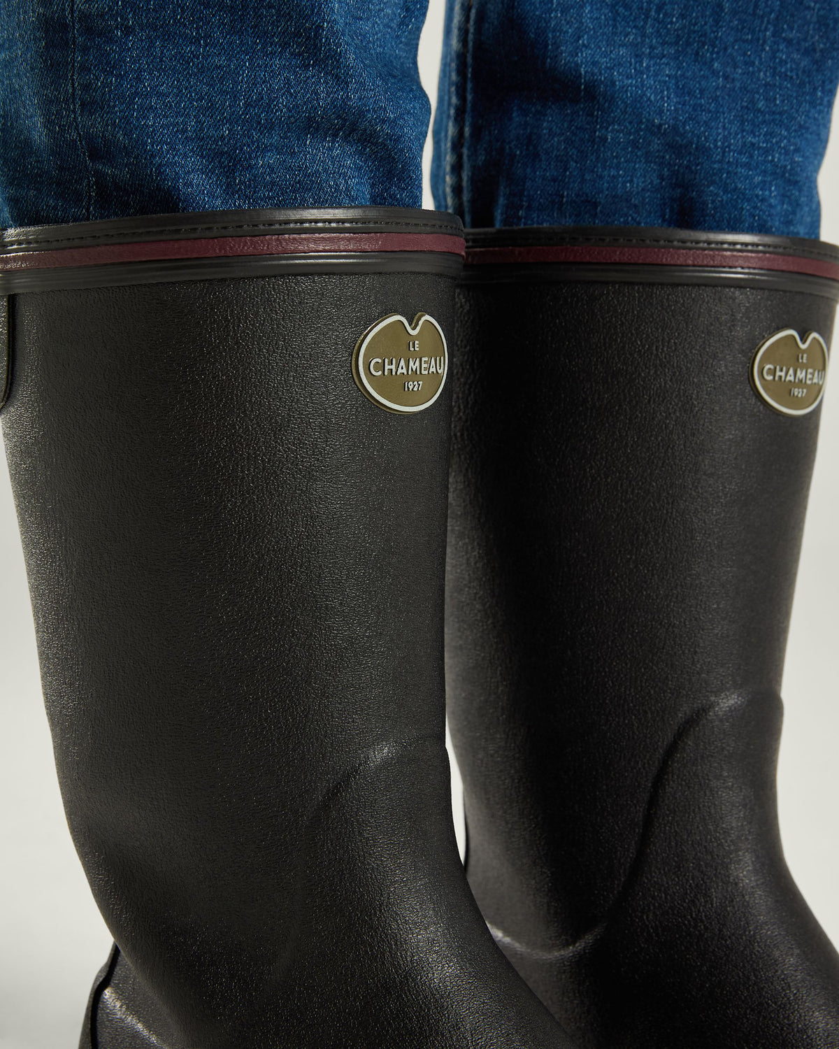 Giverny Bottillon Damen-Gummistiefel mit Neoprenfutter - Noir