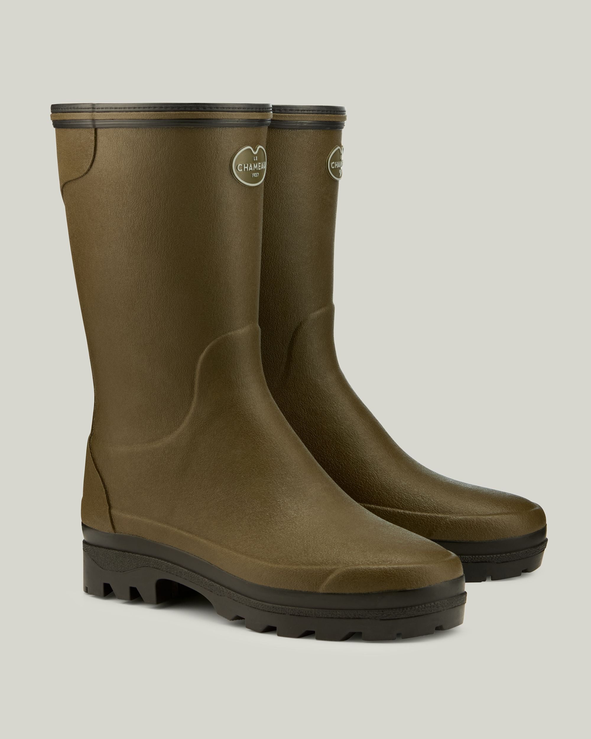 Giverny Bottillon Damen-Gummistiefel mit Neoprenfutter - Vert Chameau