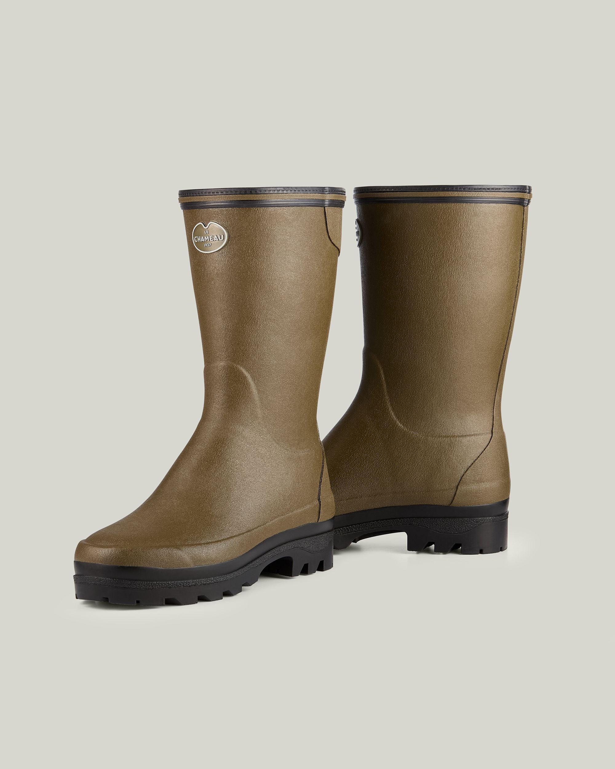 Giverny Bottillon Damen-Gummistiefel mit Neoprenfutter - Vert Chameau