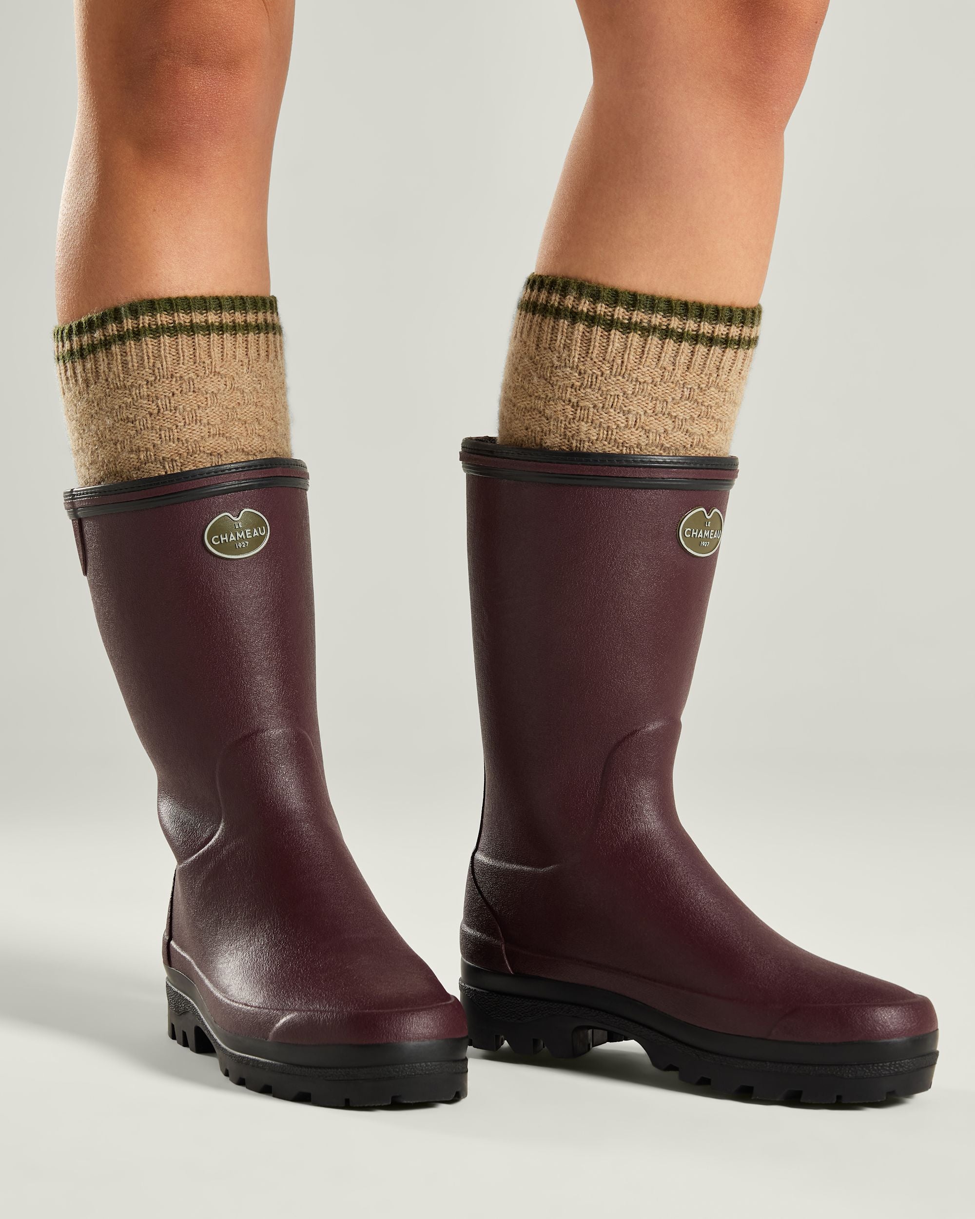 Giverny Bottillon Damen-Gummistiefel mit Neoprenfutter - Cerise