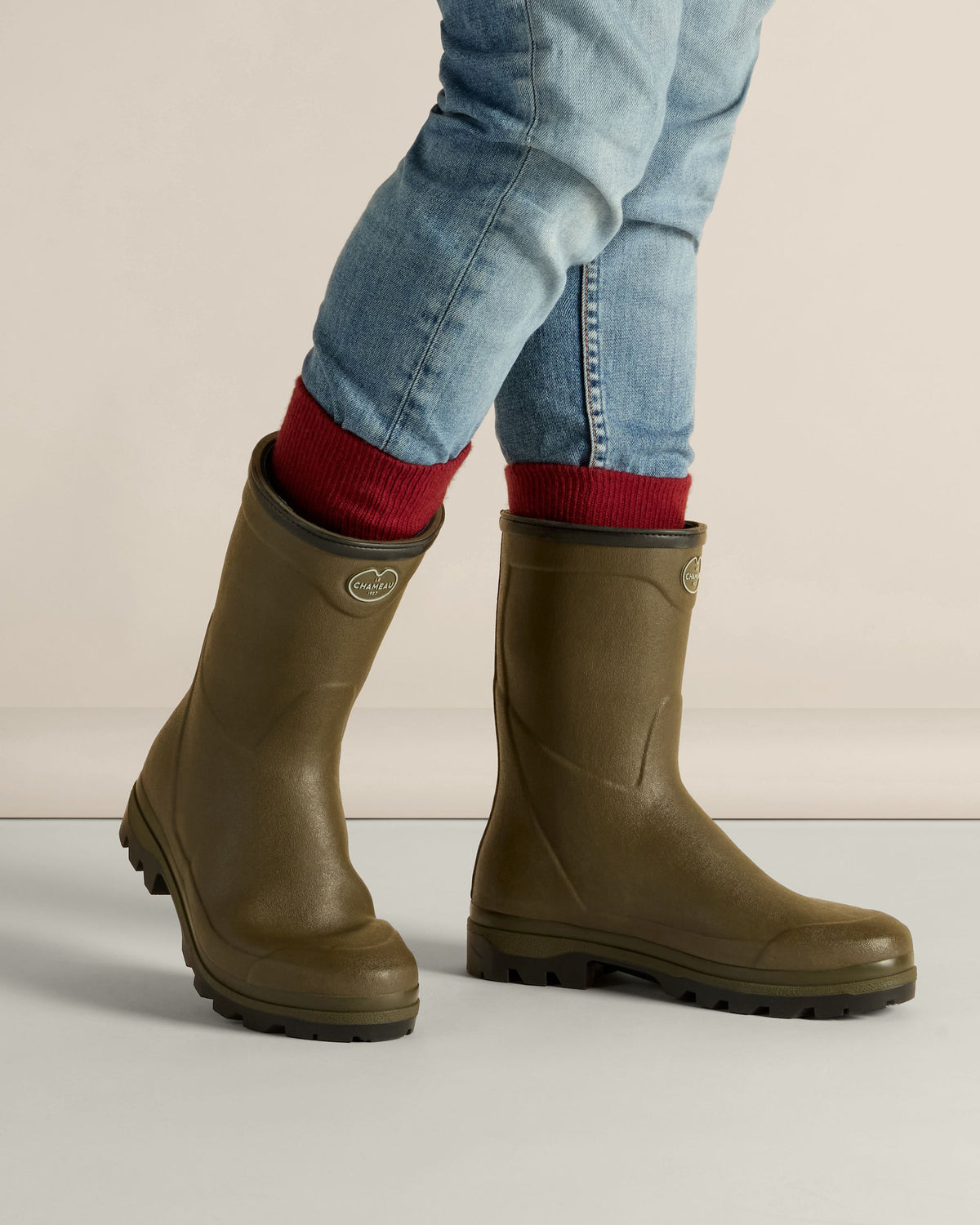 Men's Country Cross Neoprene Lined Bottillon - Chameau Green