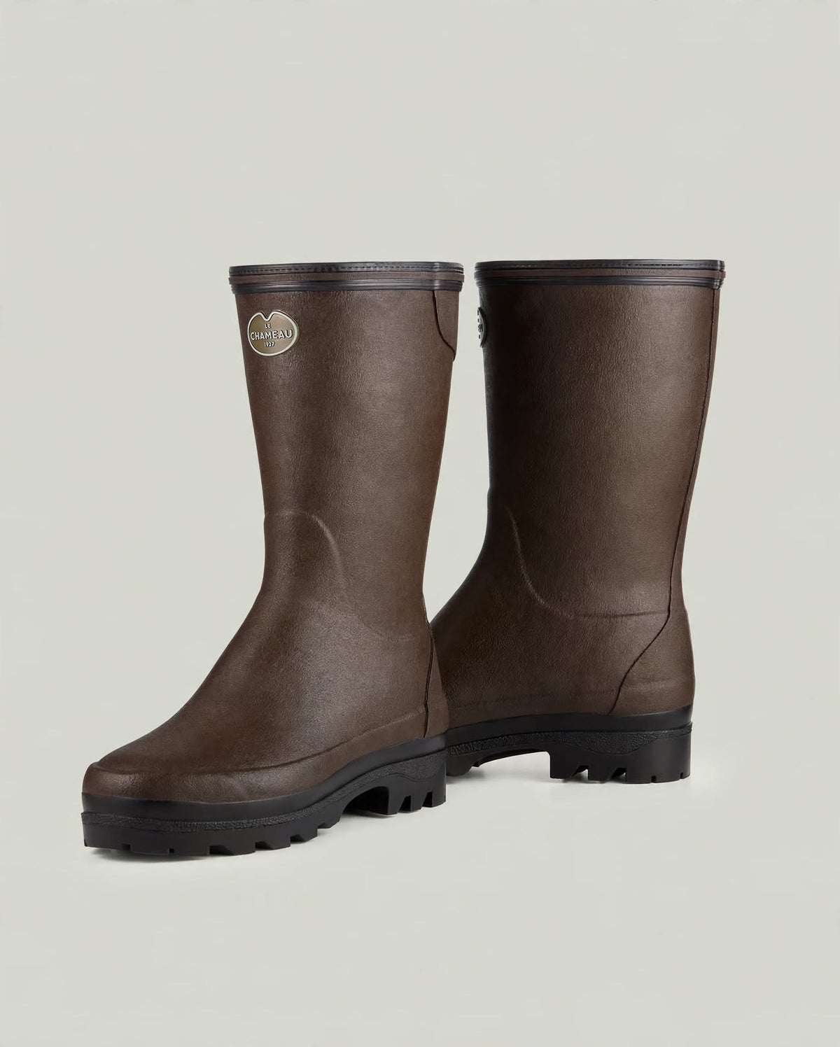 Giverny Bottillon Damen-Gummistiefel mit Neoprenfutter - Marron Foncé
