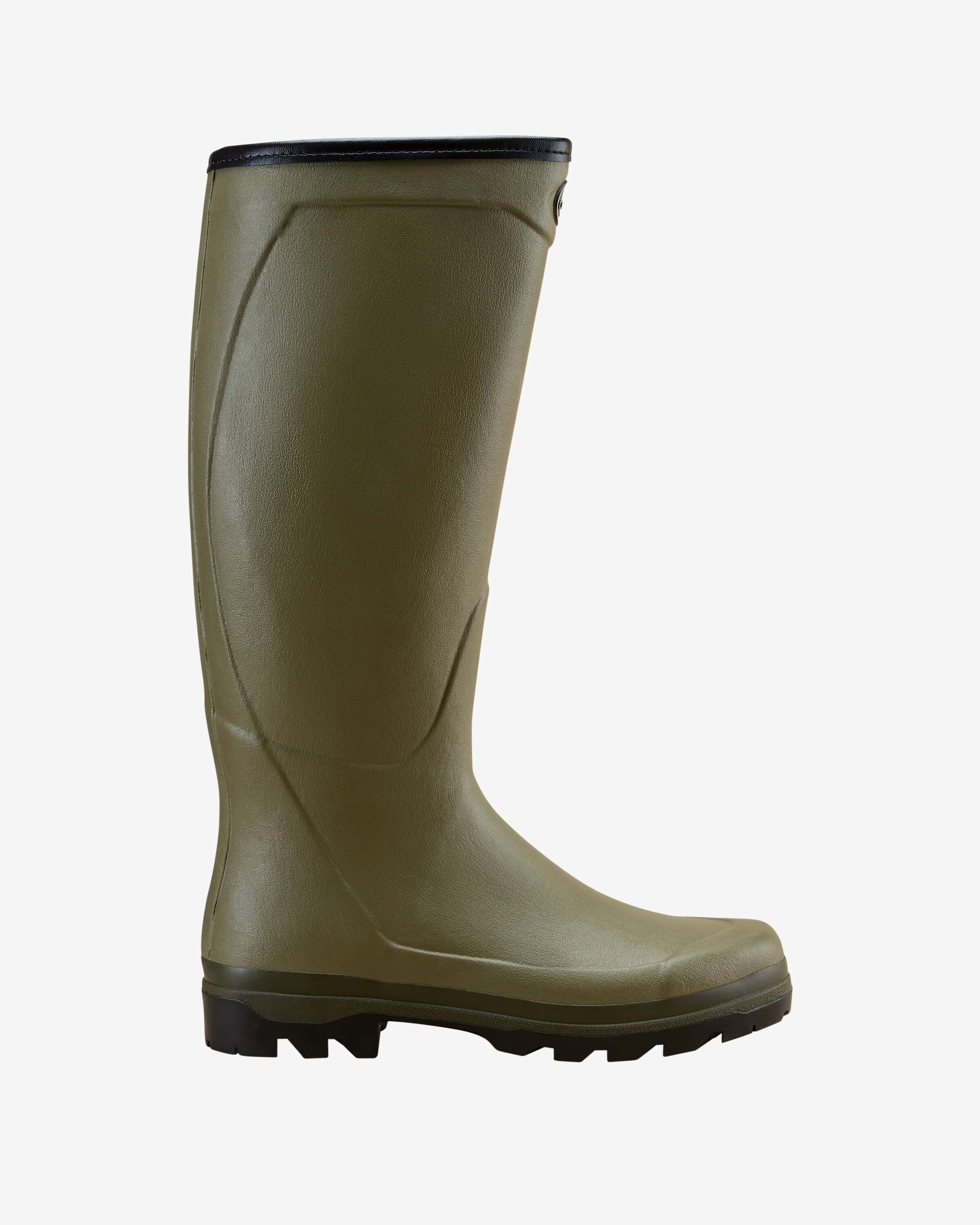 Country Cross Herren-Gummistiefel mit Jerseyfutter - Vert Vierzon