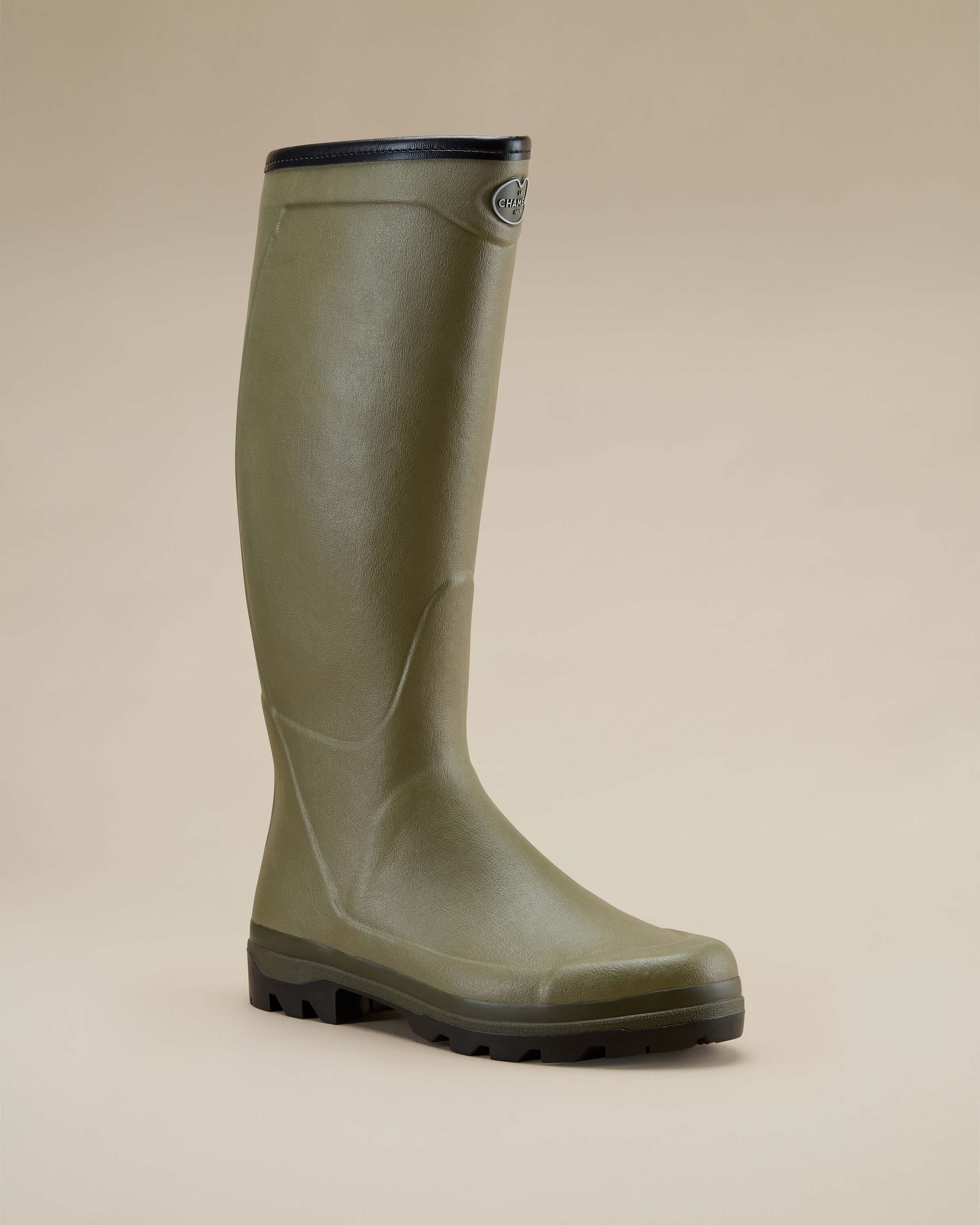 Men's Country Cross Jersey Lined Wellington Boot - Iconic Green