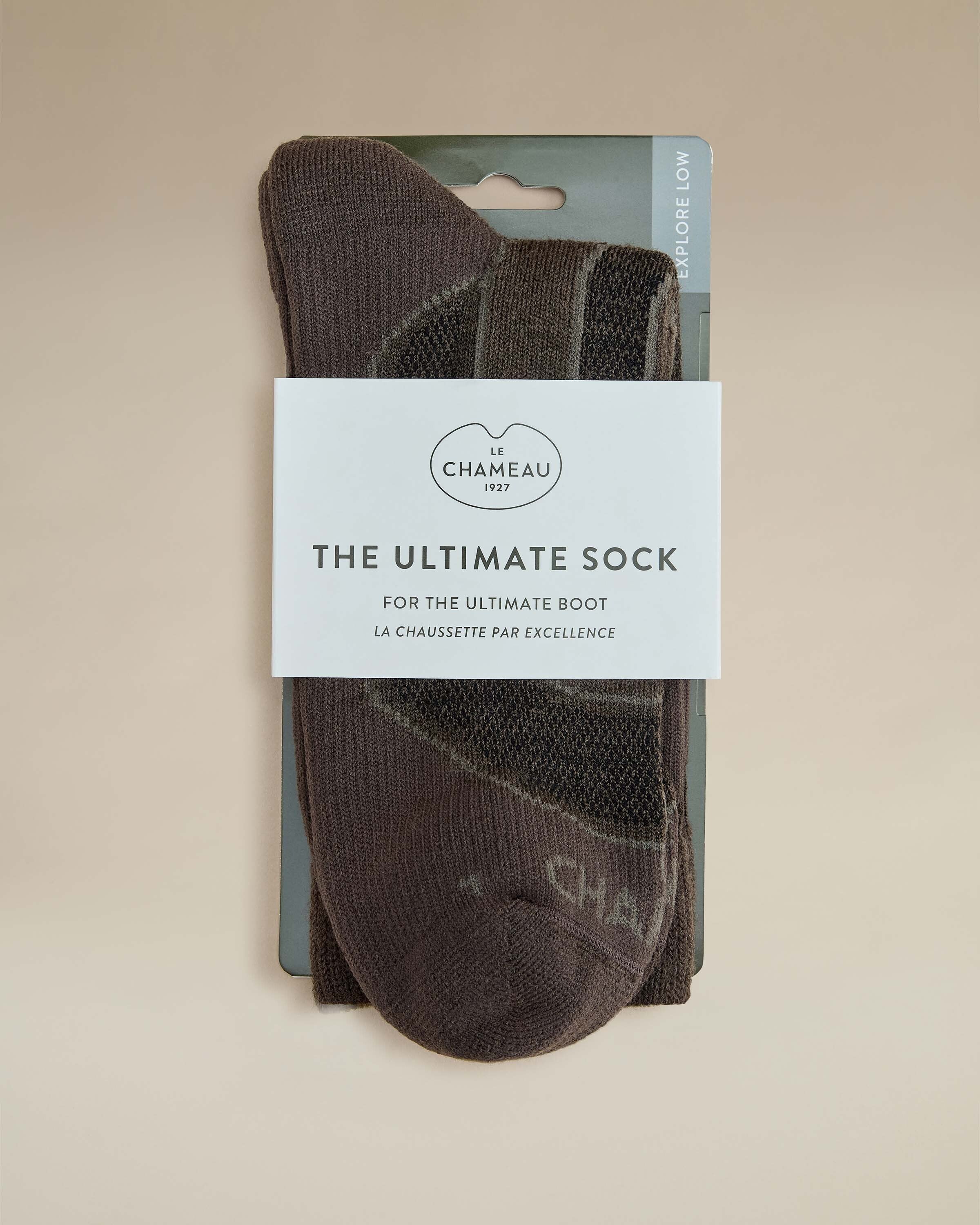 Explore Socks Low - Chameau Green