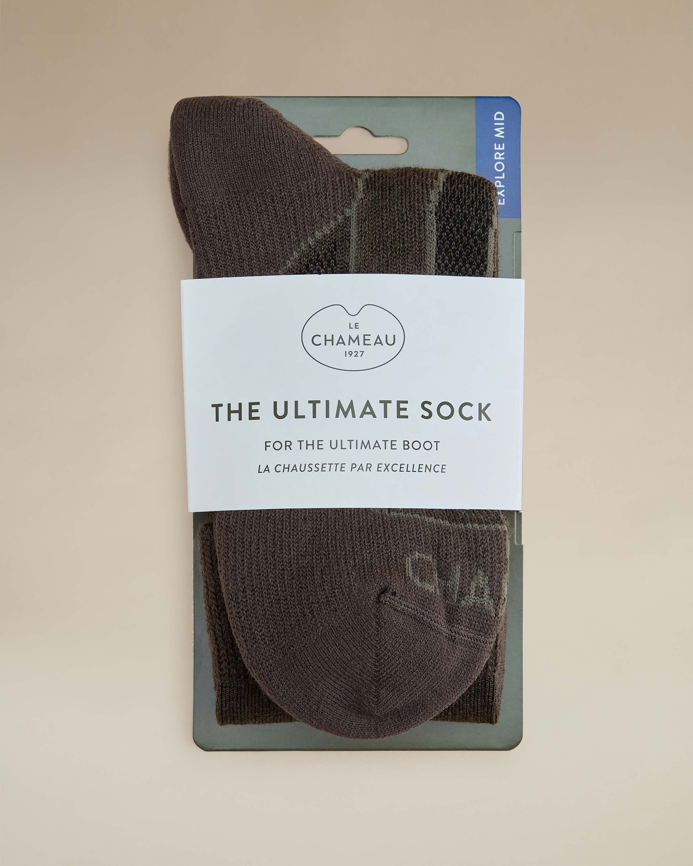 Chaussettes Explore Mid - Vert Chameau