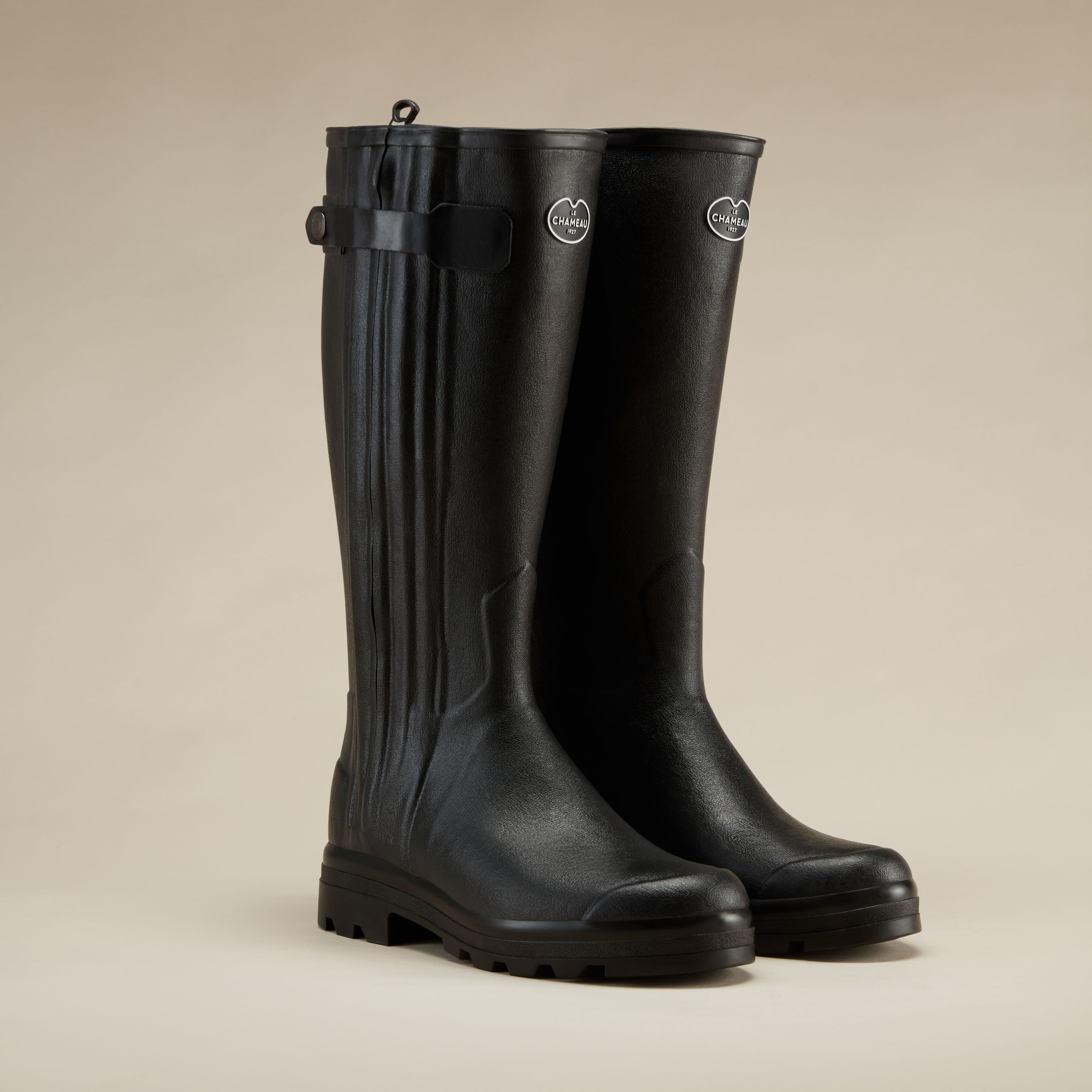 Men's Chasseur Leather Lined Wellington Boot - Black