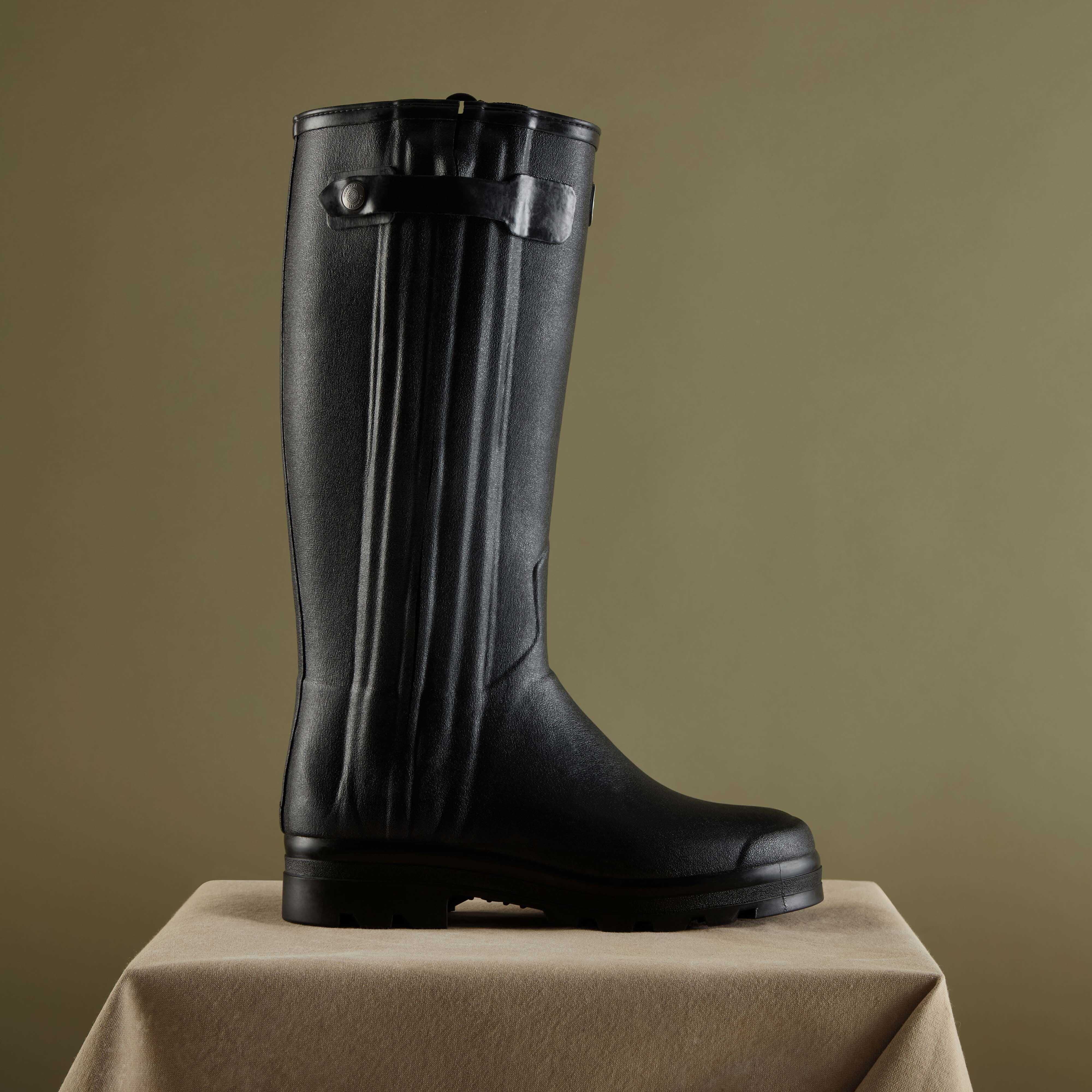 Men's Chasseur Leather Lined Wellington Boot - Black