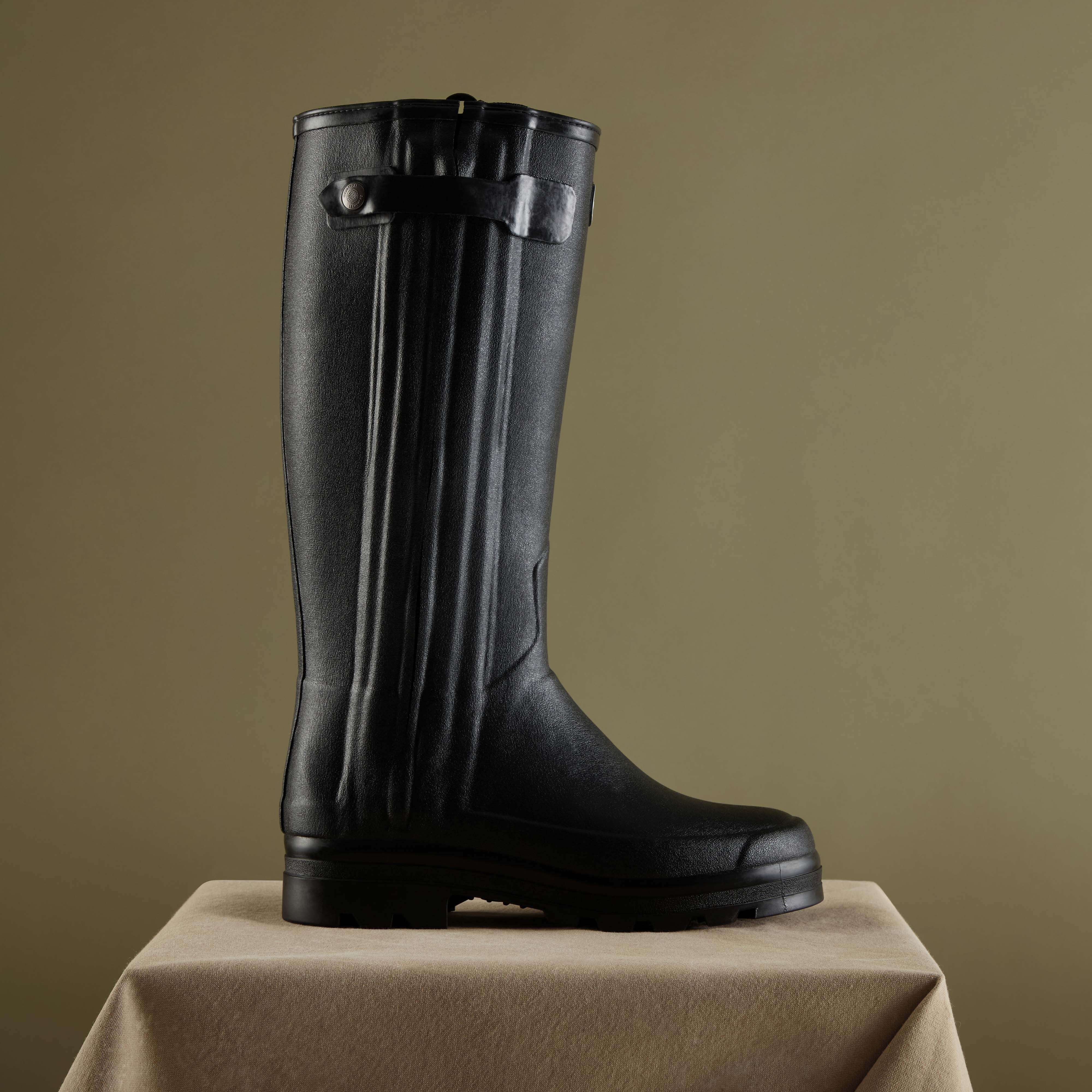 Men's Chasseur Neoprene Lined Wellington Boot - Black