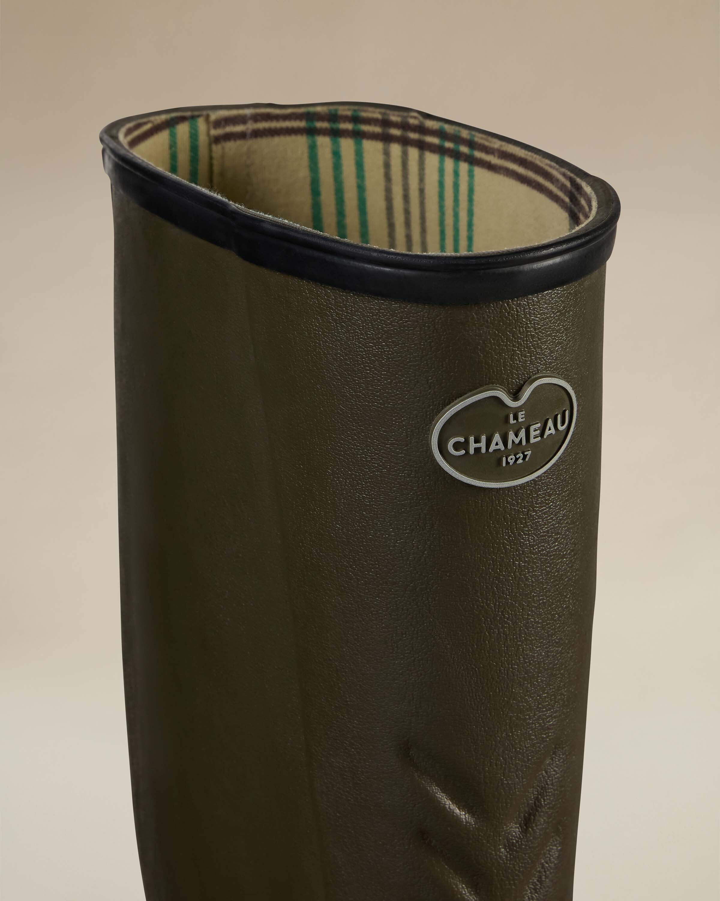 Men's Cérès Jersey Lined Wellington Boot - Chameau Green