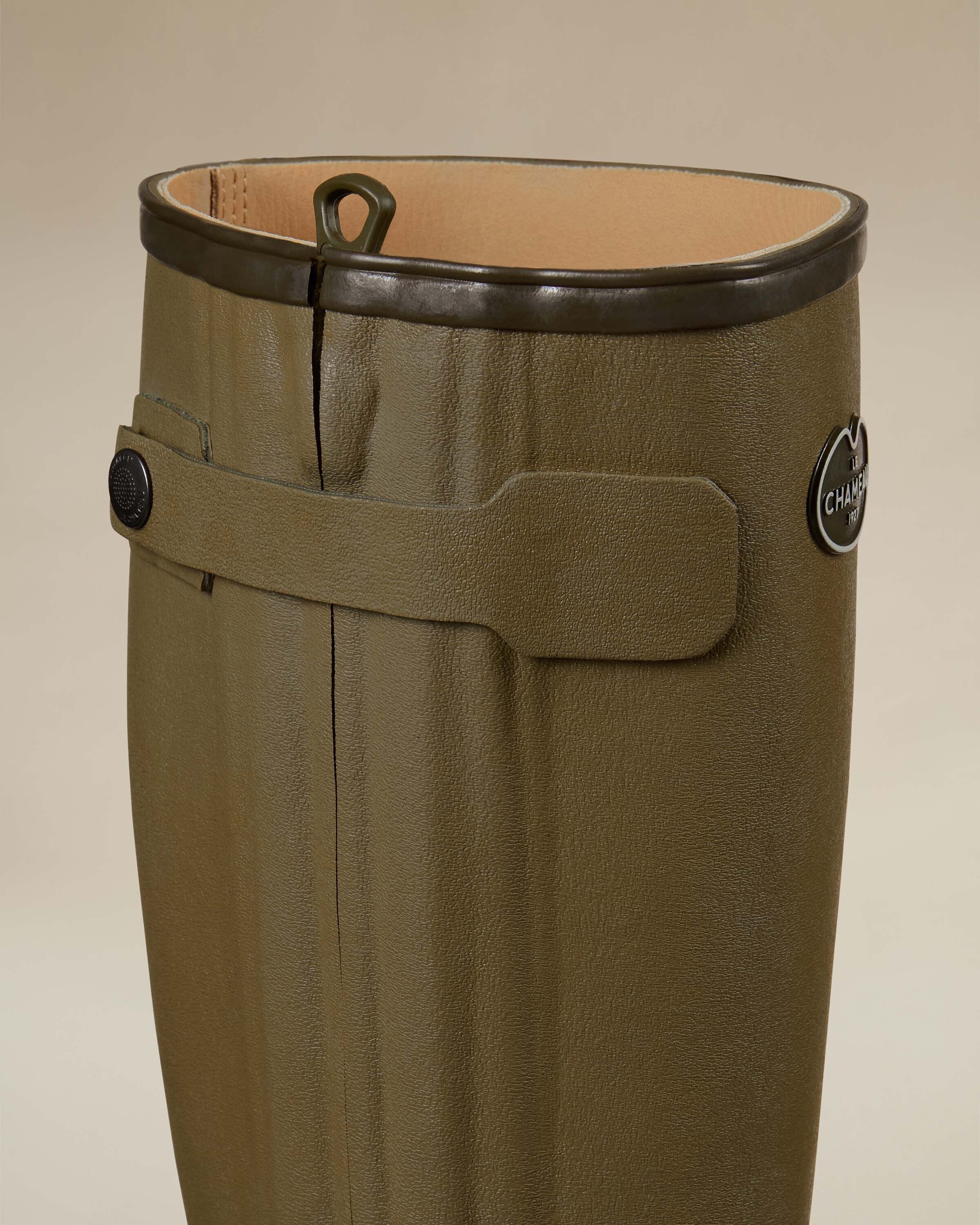 Men's Chasseur Leather Lined Wellington Boot - Iconic Green