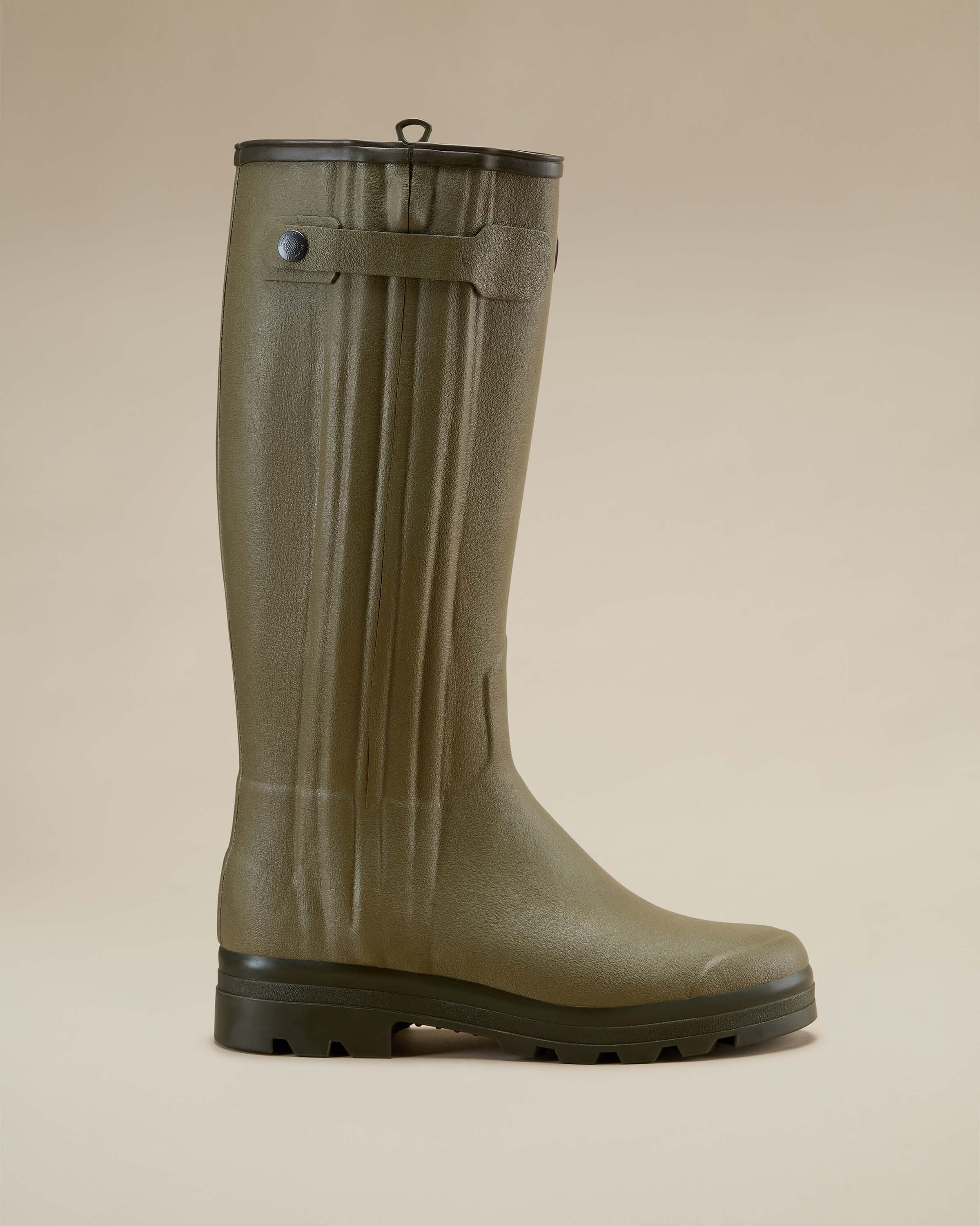 Men's Chasseur Leather Lined Wellington Boot - Iconic Green