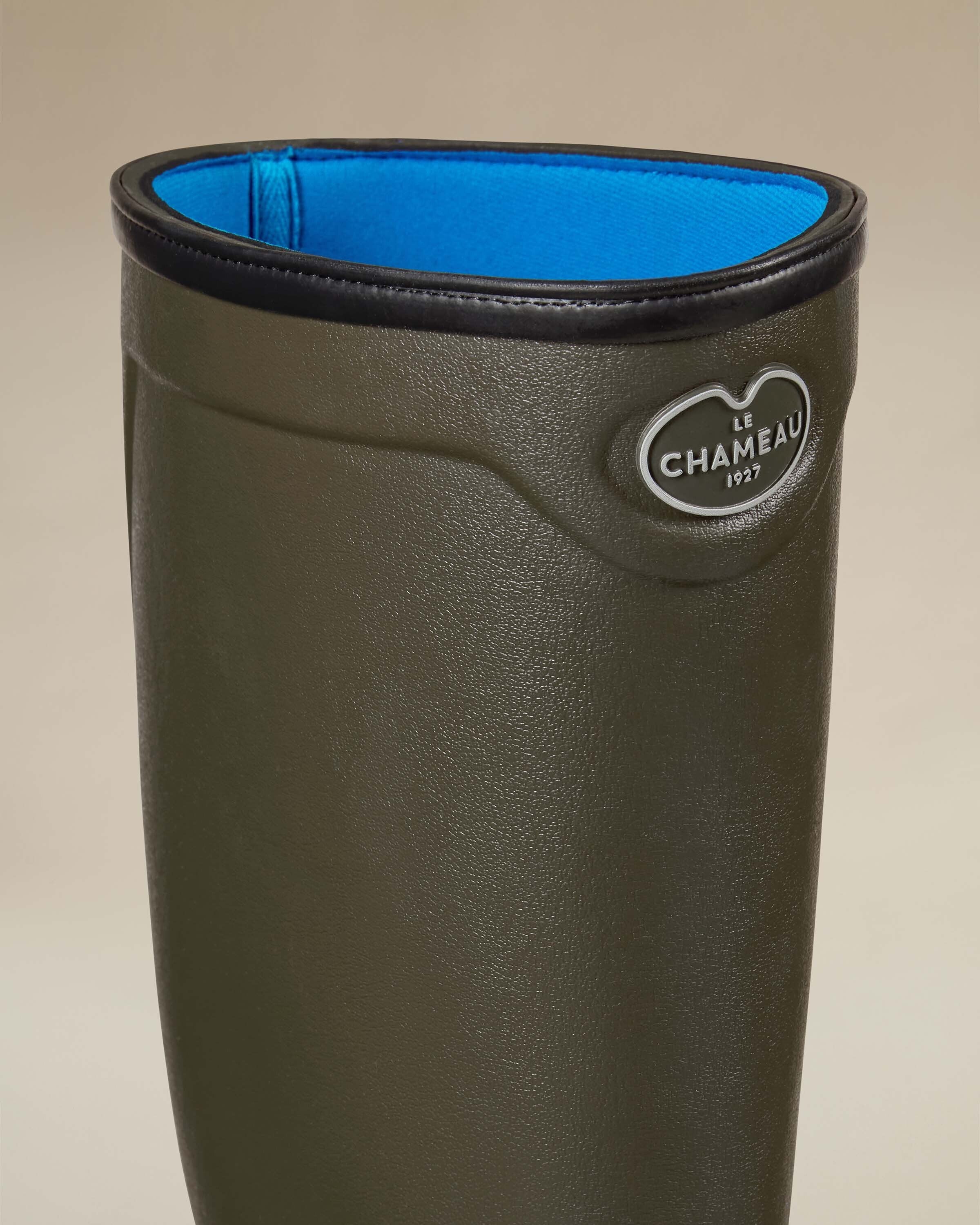 Men's Country Cross Neoprene Lined Wellington Boot - Chameau Green