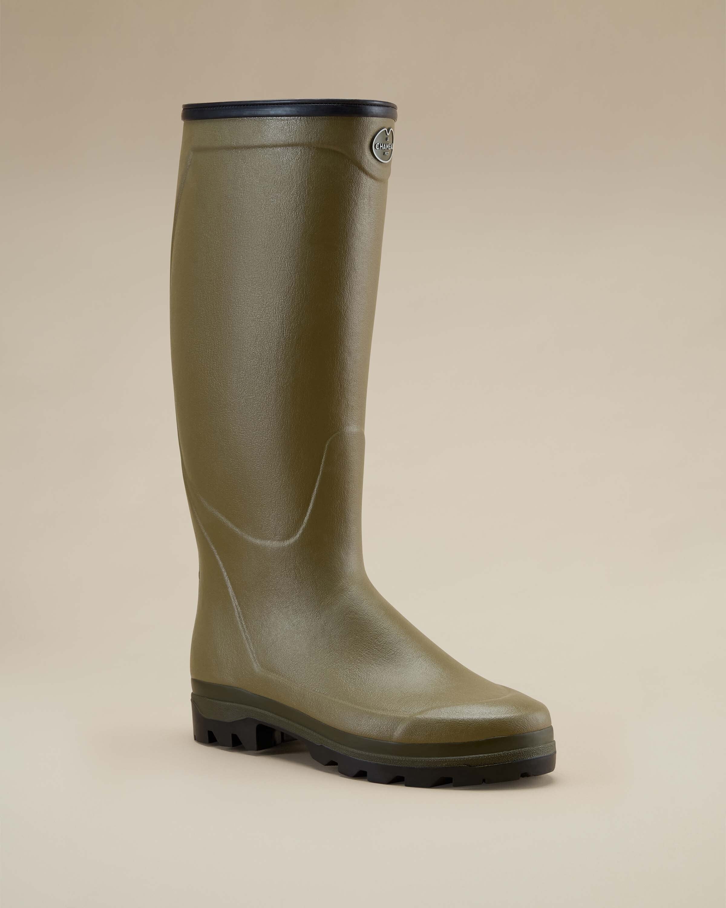 Men's Country Cross Neoprene Lined Wellington Boot - Iconic Green
