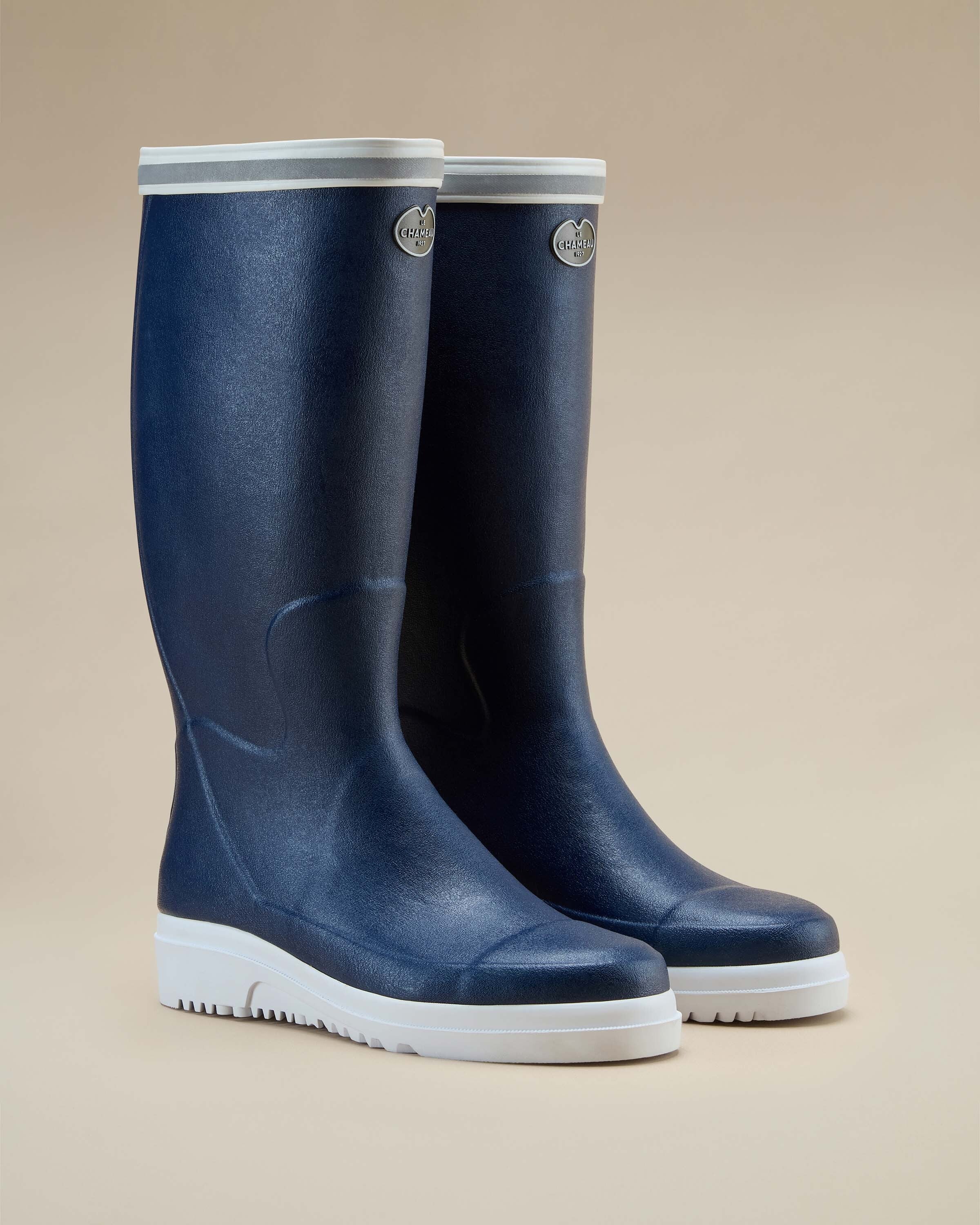 Men's Marine Evo Ponti Lined Wellington Boot - Marine Blue