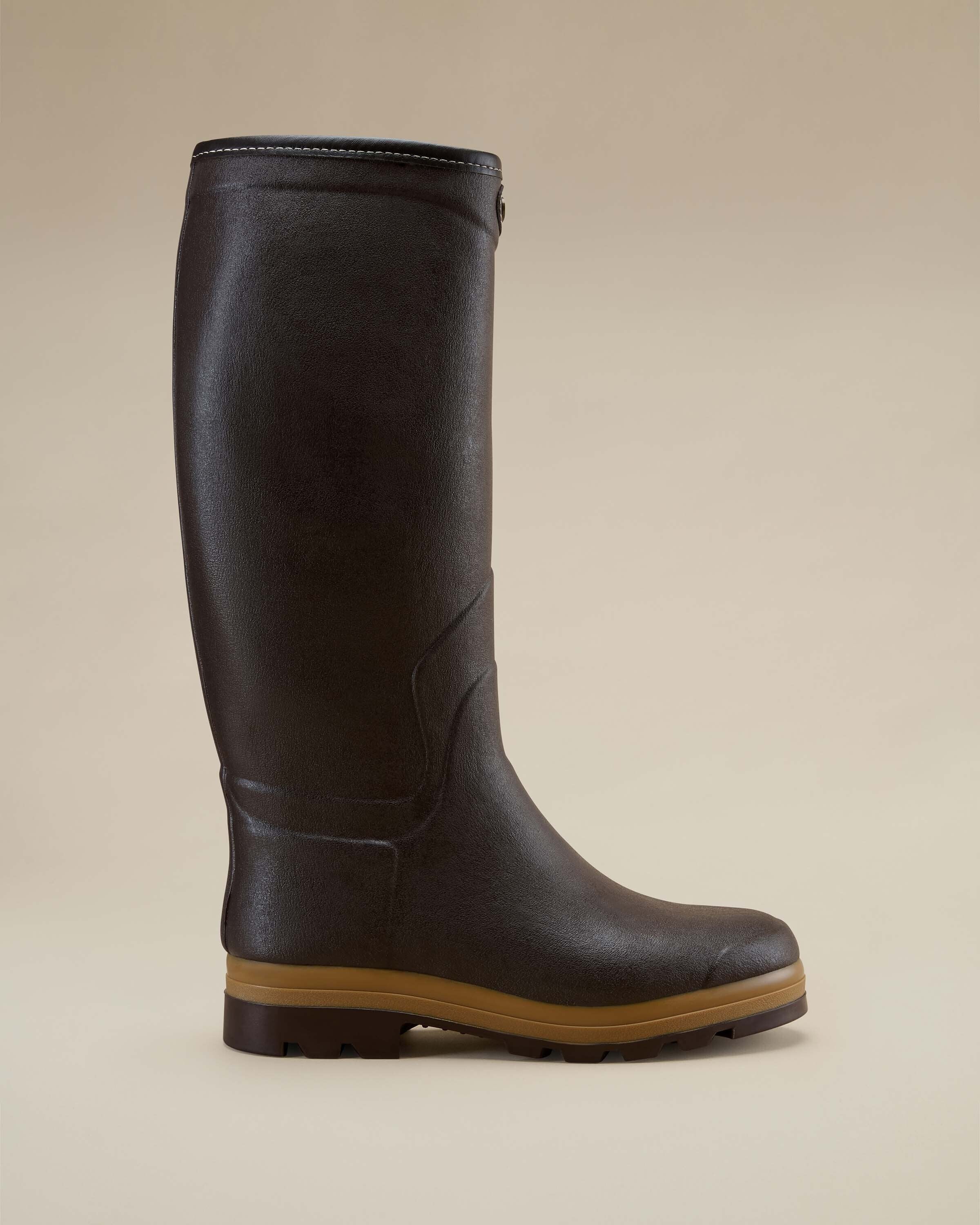 Bottes Saint Hubert Héritage pour hommes doublées cuir - Marron foncé
