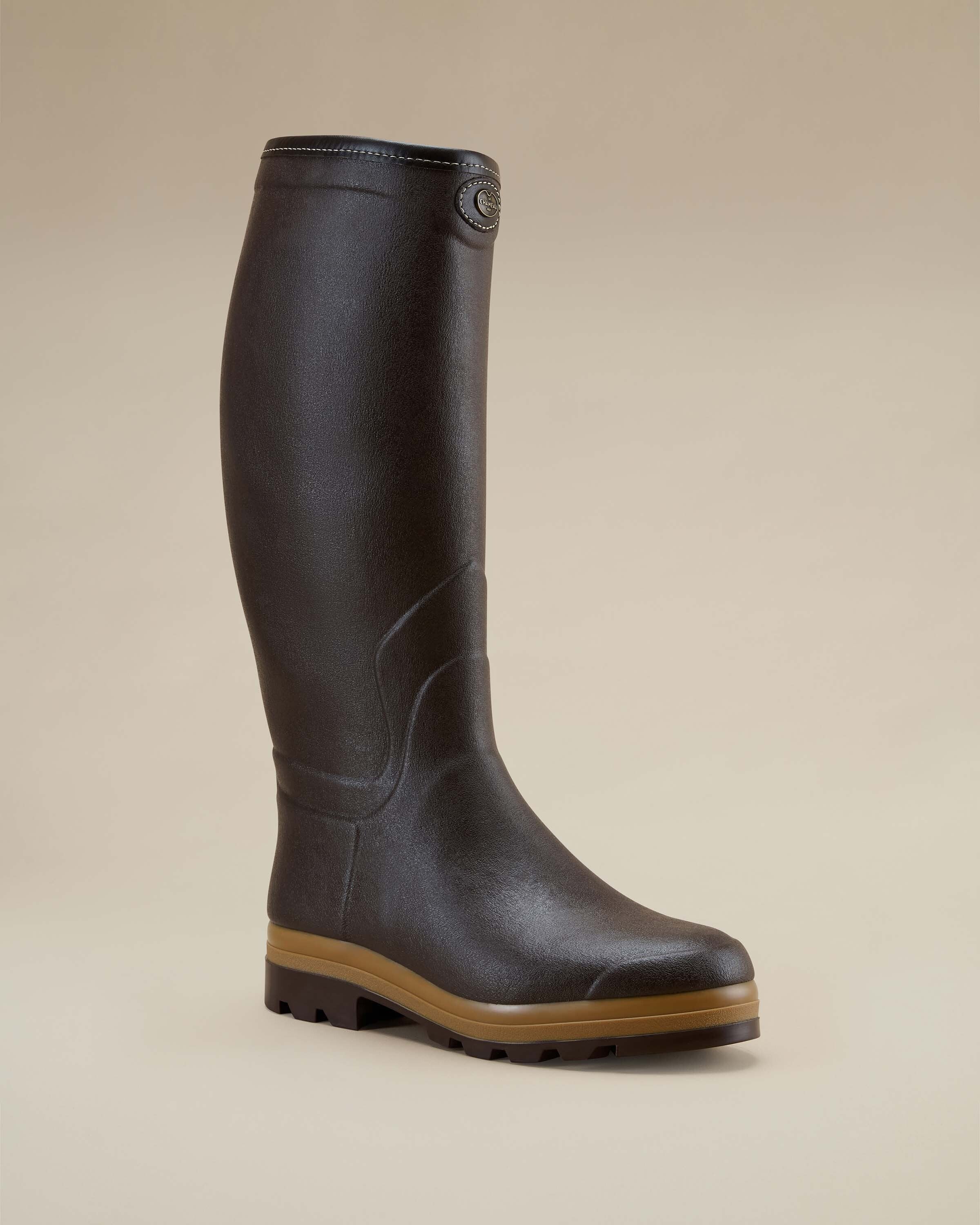 Bottes Saint Hubert Héritage pour hommes doublées cuir - Marron foncé