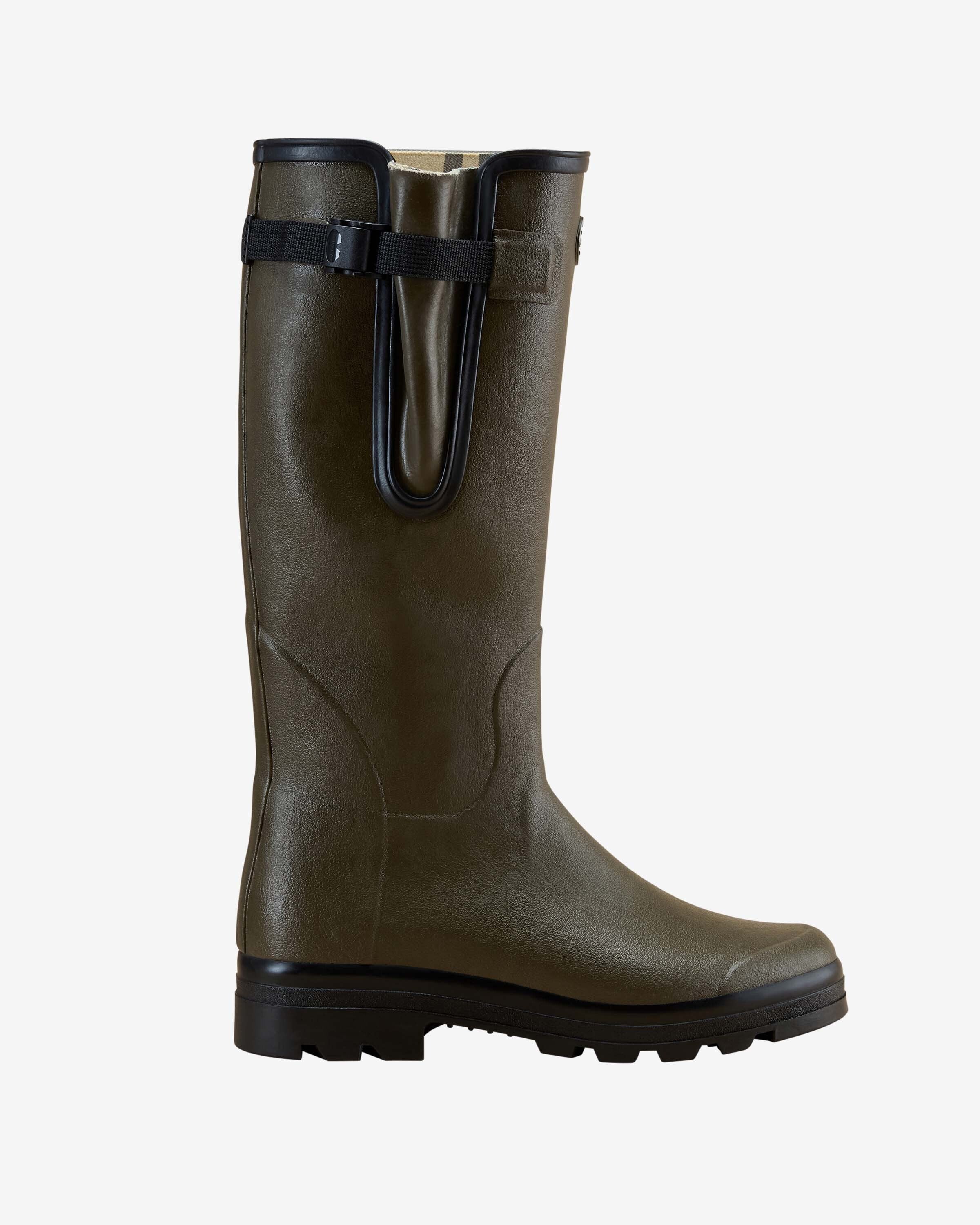 Men's Vierzon Jersey Lined Wellington Boot - Chameau Green