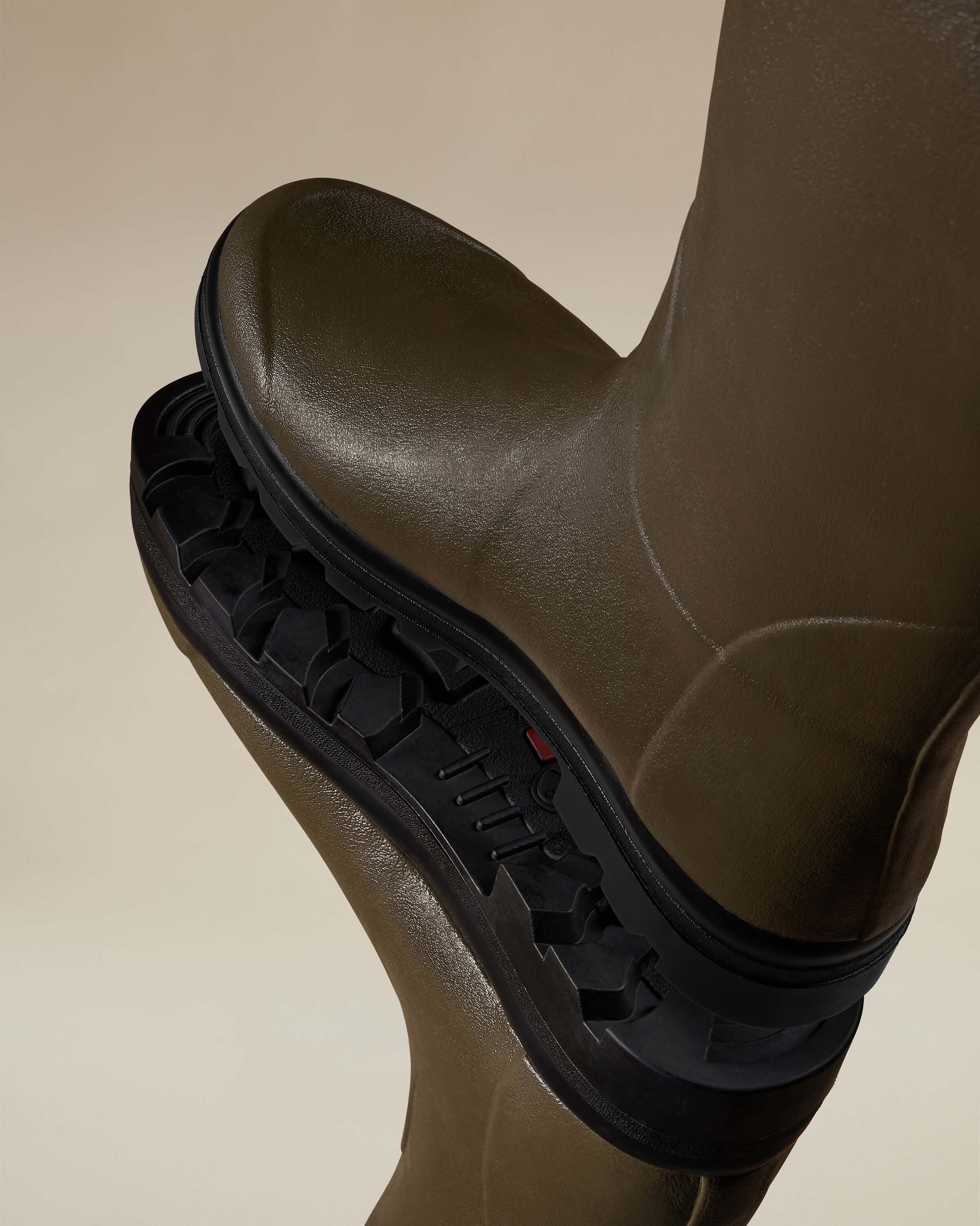 Men's Vierzon Jersey Lined Wellington Boot - Chameau Green