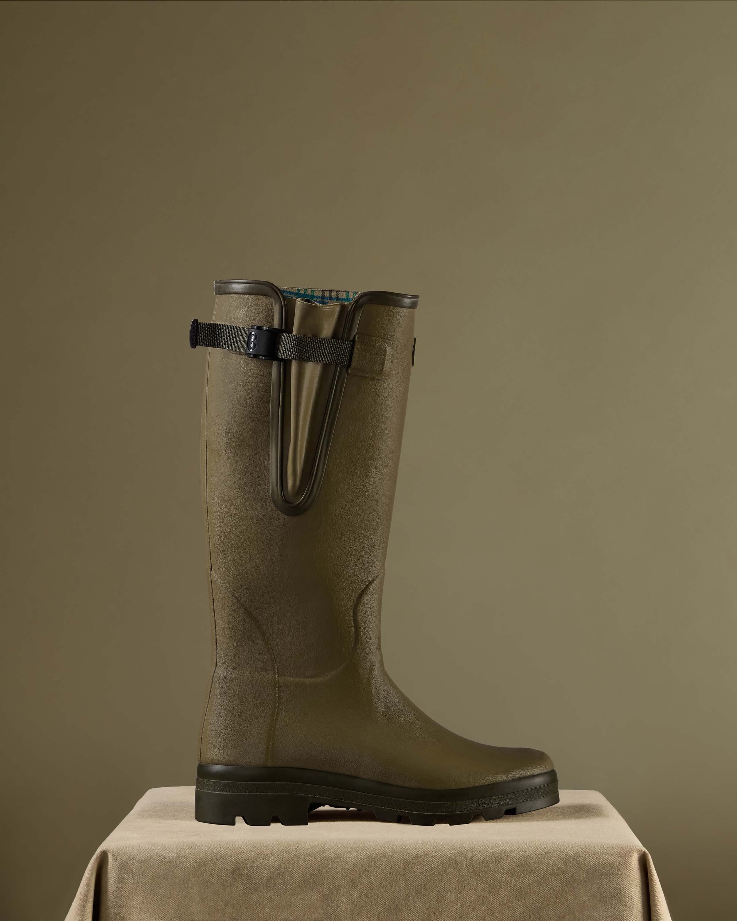 Men's Vierzon Jersey Lined Wellington Boot - Iconic Green