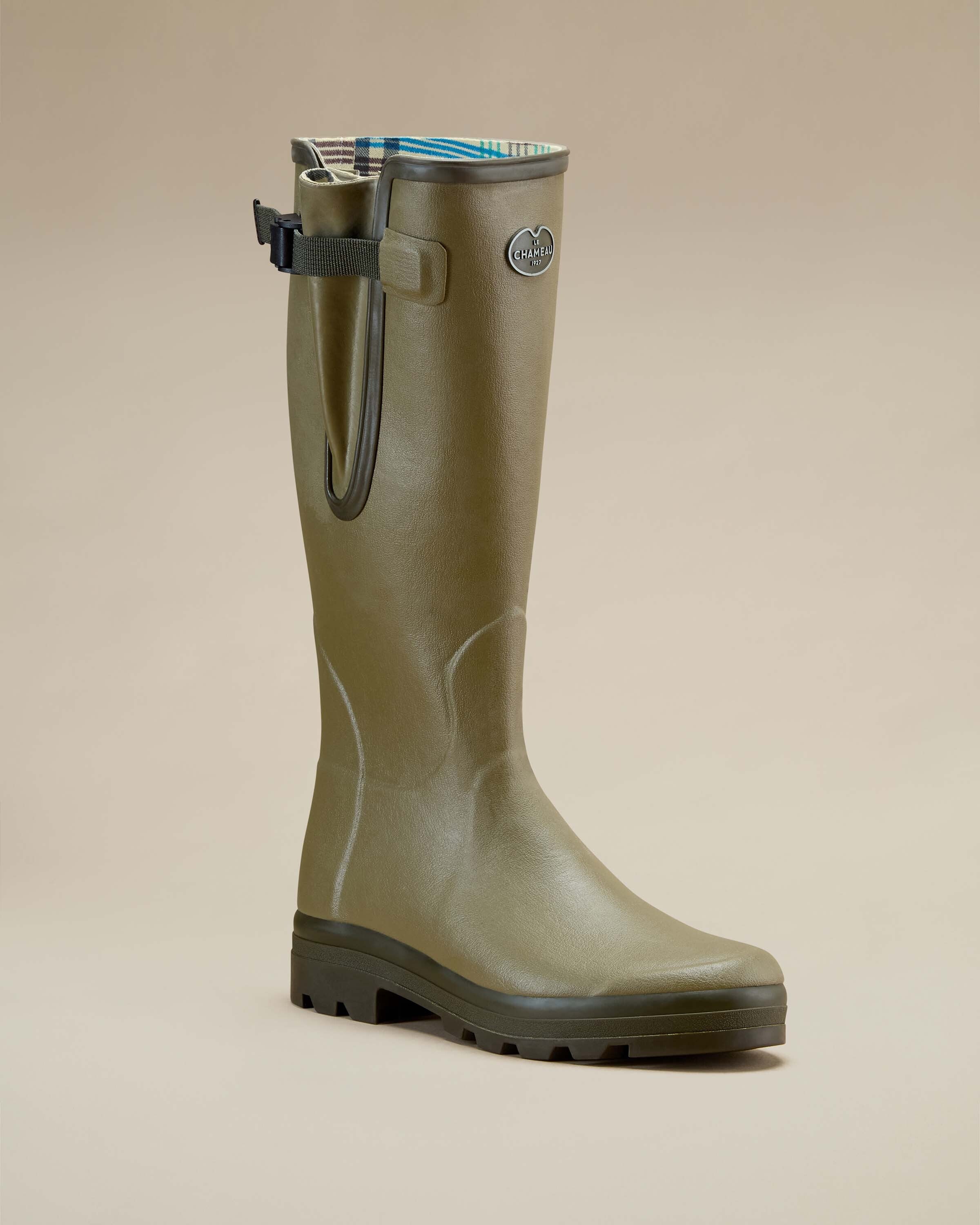 Men's Vierzon Jersey Lined Wellington Boot - Iconic Green