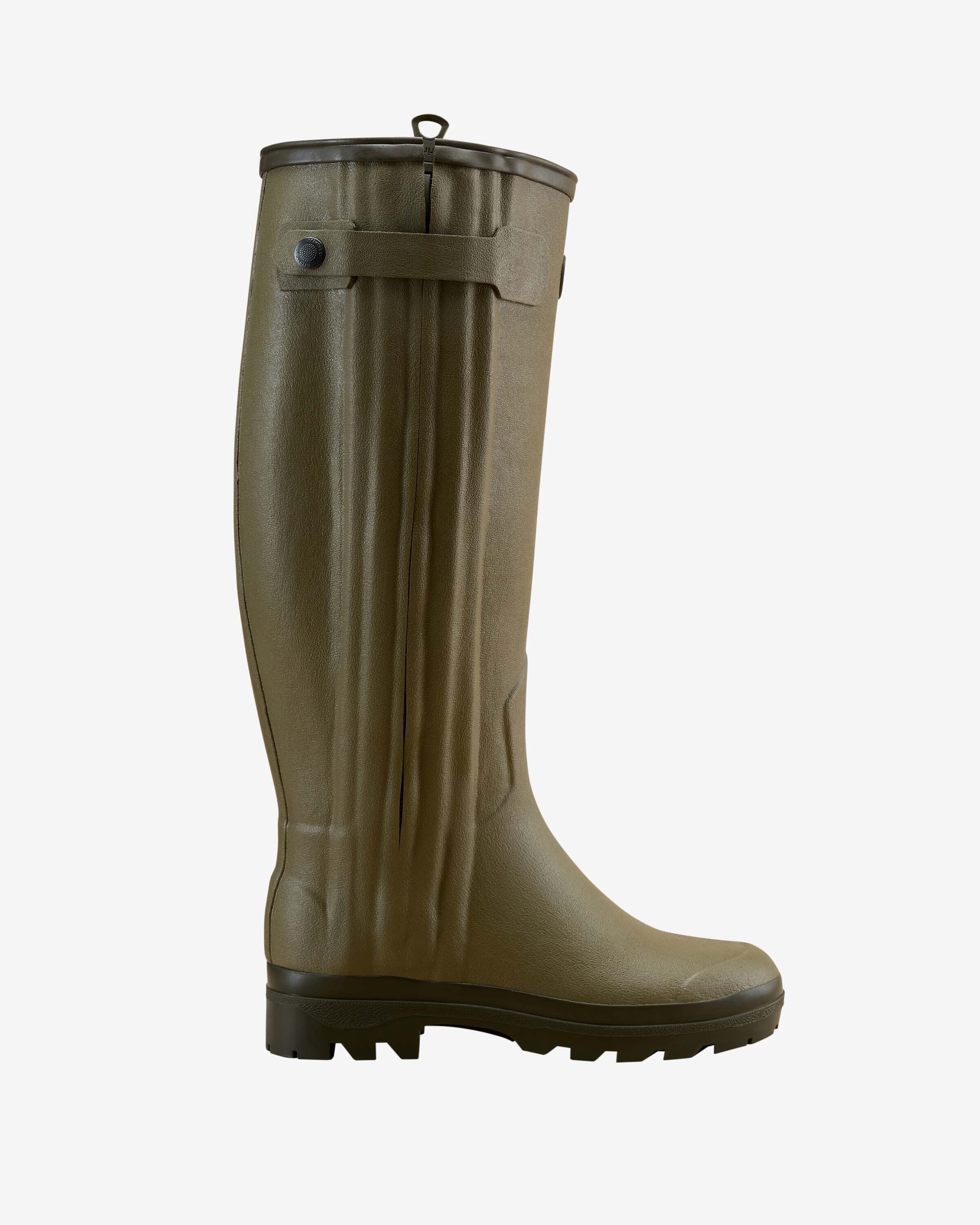Women's Chasseur Leather Lined Wellington Boot - Iconic Green