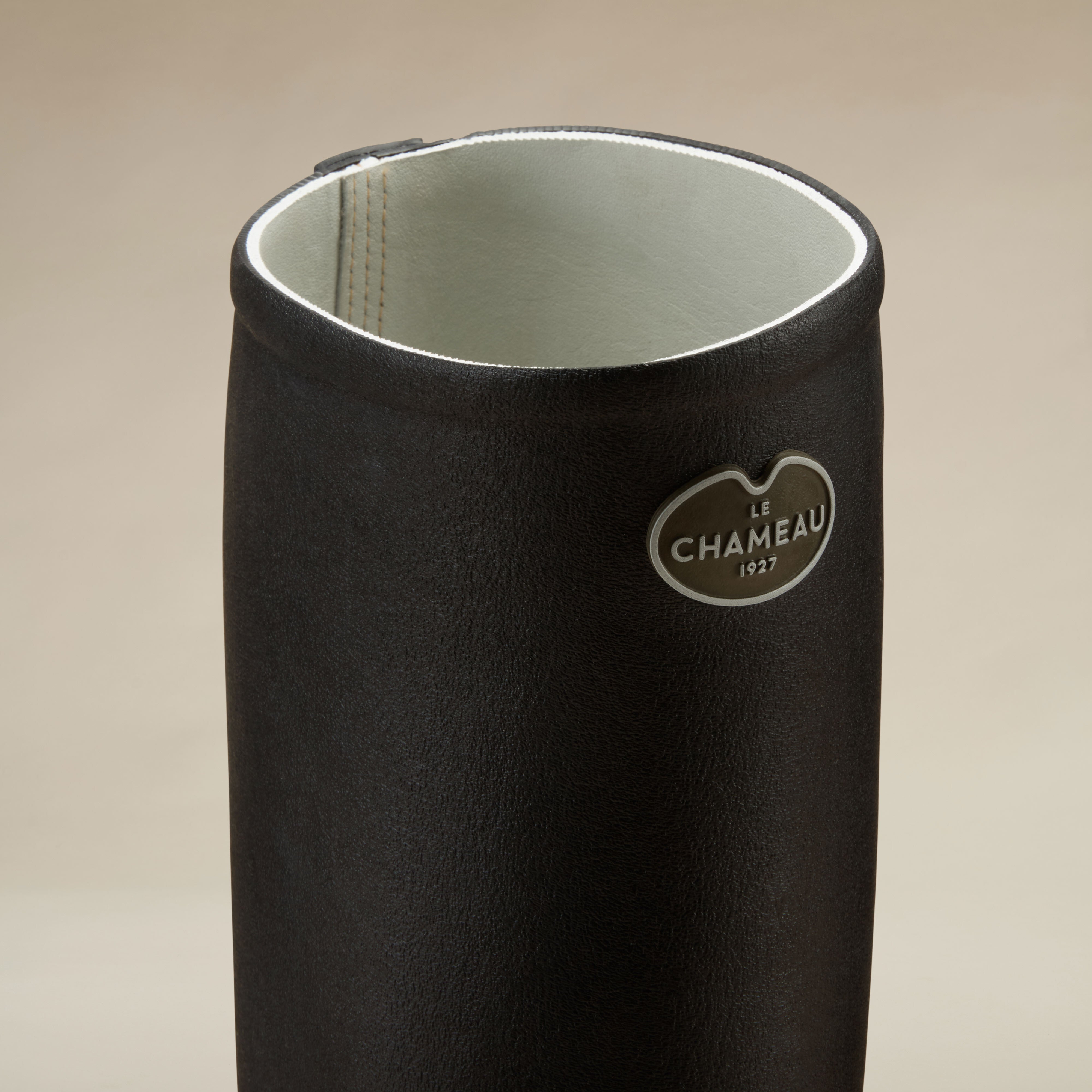 Saint Hubert Damen-Gummistiefel mit Lederfutter - Noir