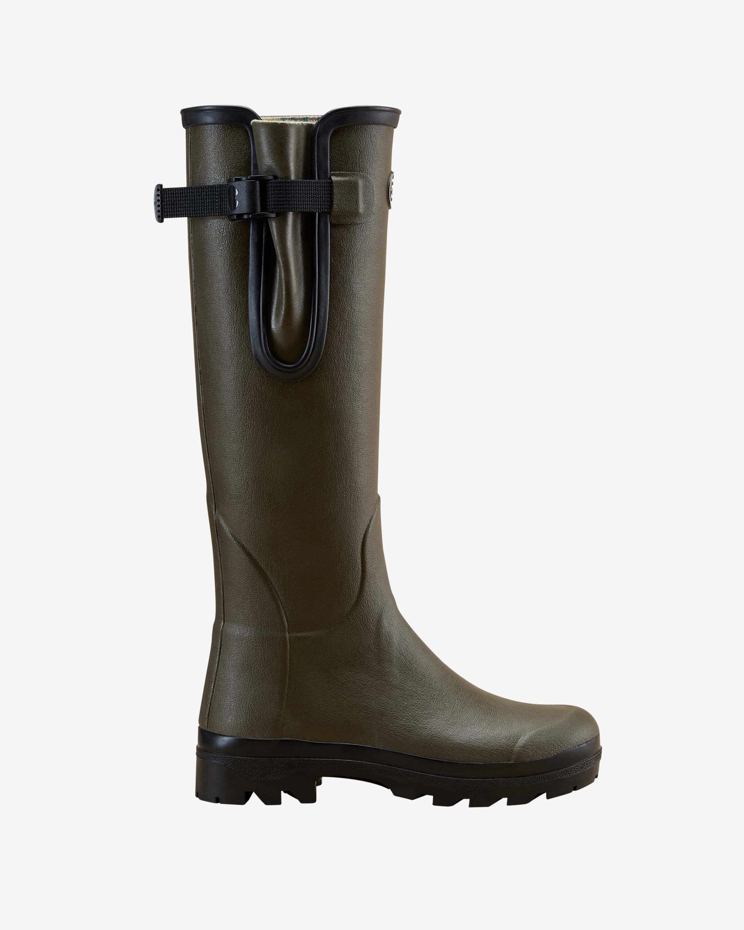 Women's Vierzon Jersey Lined Wellington Boot - Chameau Green